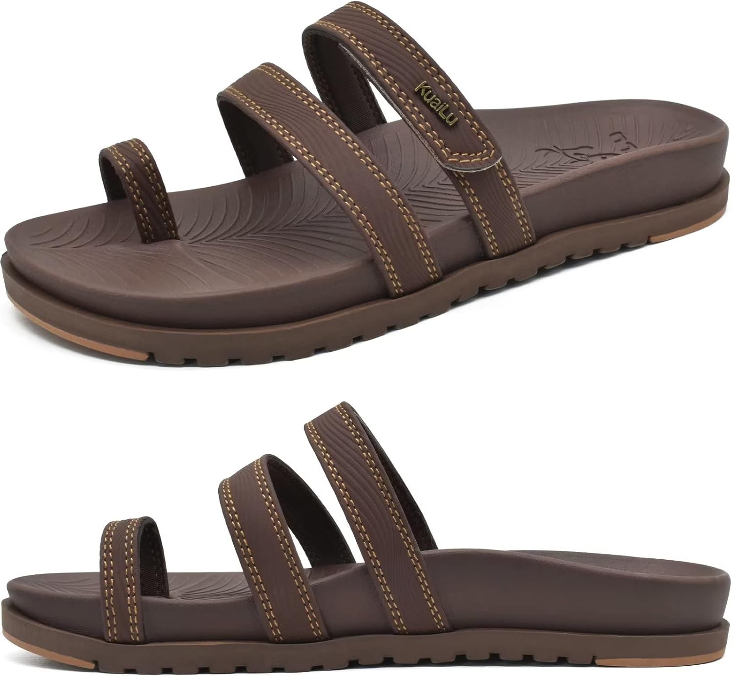 KuaiLu Womens Slides, Special Sandals with Plantar Fasciitis Arch Support, Innov...