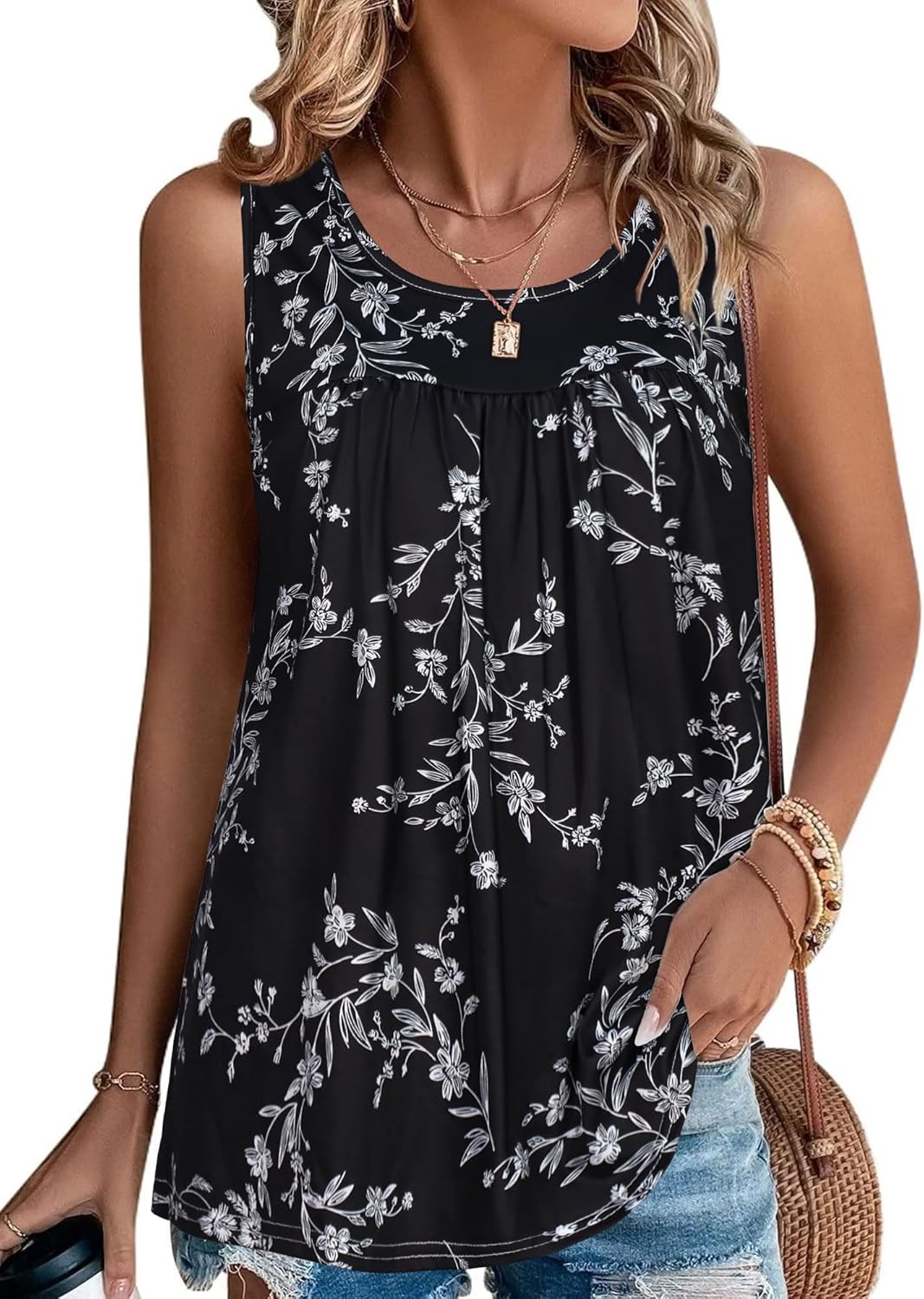 CHICGAL Womens Summer Tank Tops, Special Sleeveless T Shirt, Innovative Casual L...