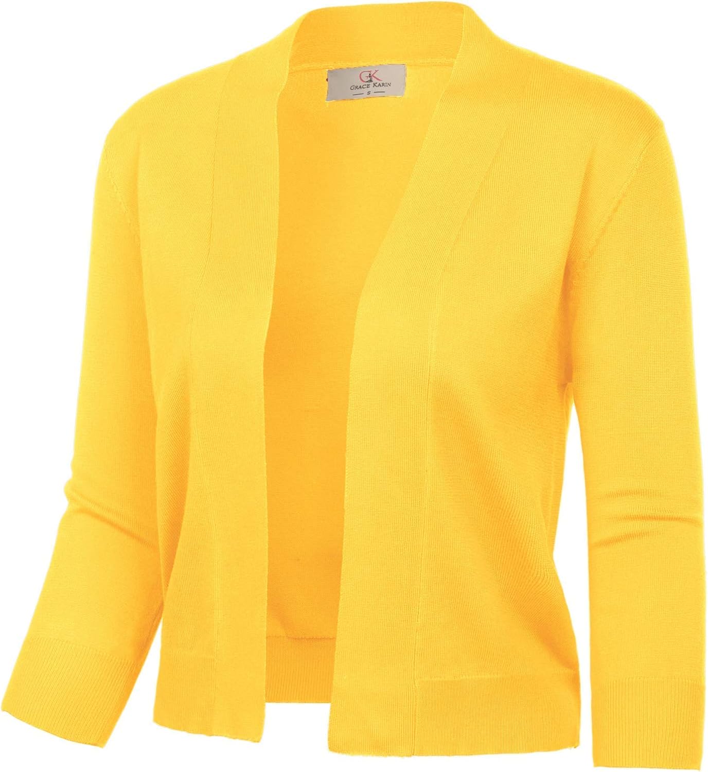 GRACE KARIN Women's Sweater, Special 3/4 Sleeve Knit Cropped Cardigan, Affordabl...