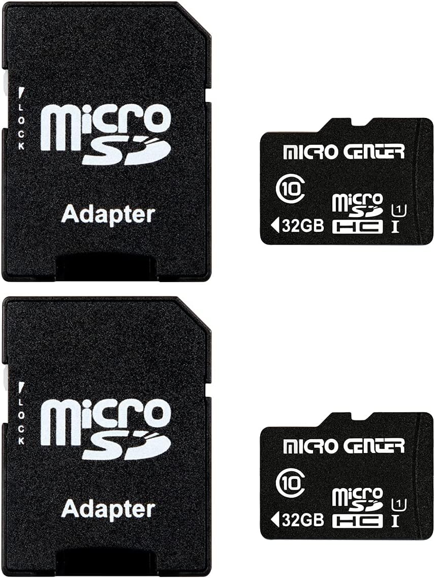 INLAND Micro Center 32GB Class 10 MicroSDHC Flash Memory Card with Adapter for M...