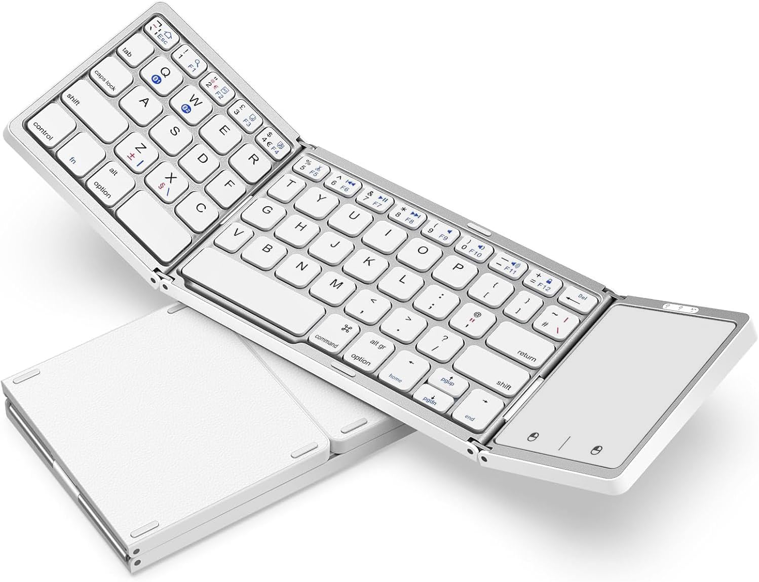 Seenda Foldable Bluetooth Keyboard with Touchpad, Folding Portable Travel Keyboa...