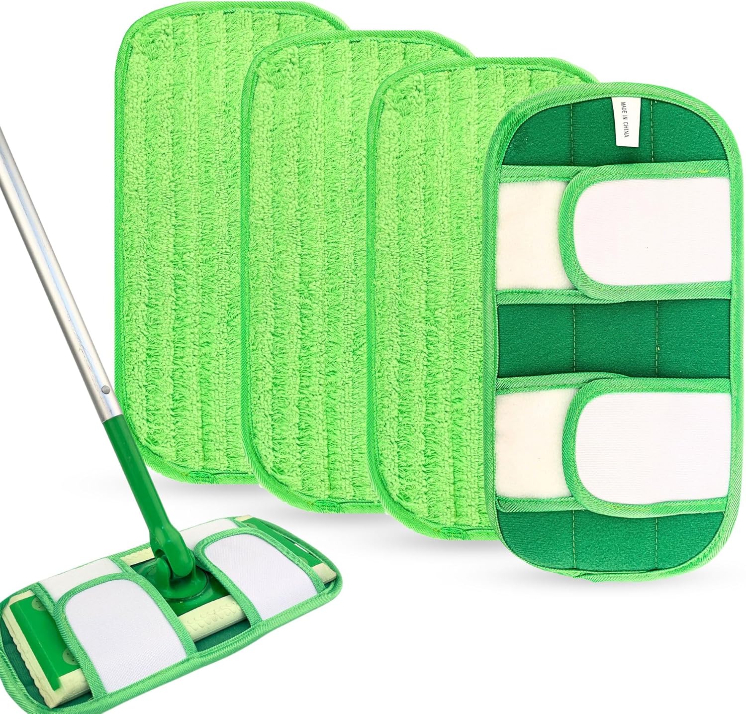 Reusable Mop Pads for Flash Speedmop Heavy Duty Microfibre Wet Dry Cleaning Mop...