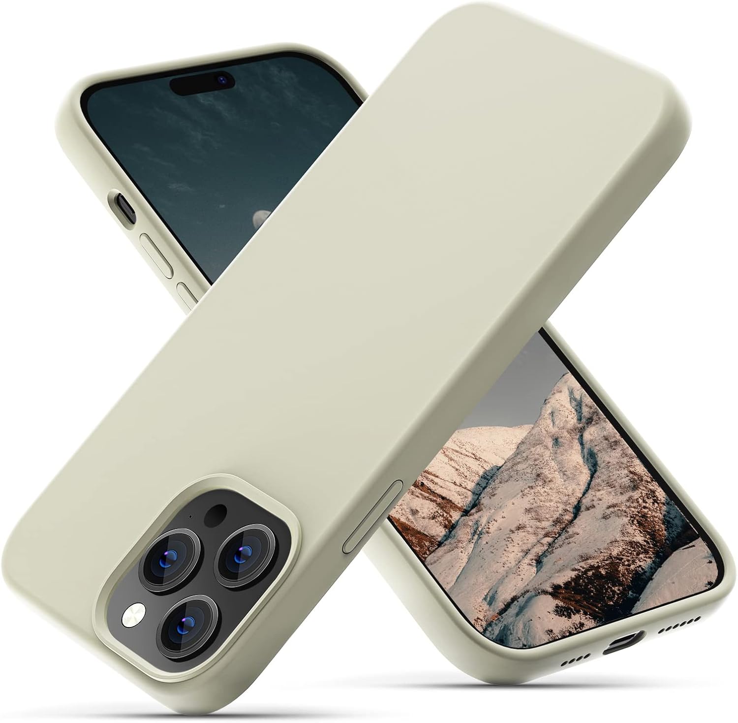 OitiYaa Silicone Case Compatible with iPhone 14 Pro Max Case 6.7 Inch, Soft Ultr...