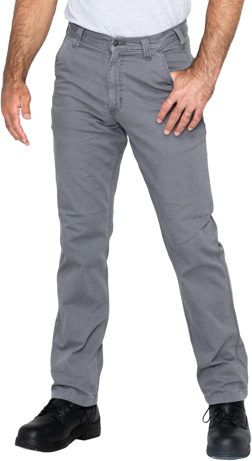 Carhartt Men's Rugged Flex Relaxed Fit Canvas Work Pant 32W x 30L Gravel