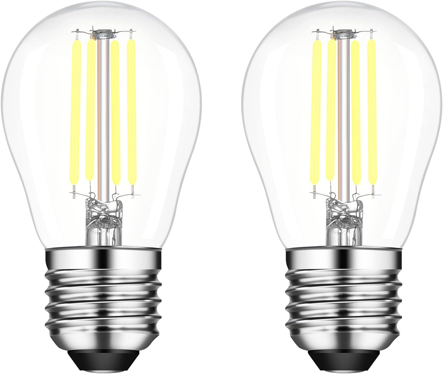 Sokkldccd E27 4W LED Light Bulbs, Large Screw in Light Bulbs, 40W Incandescent B...