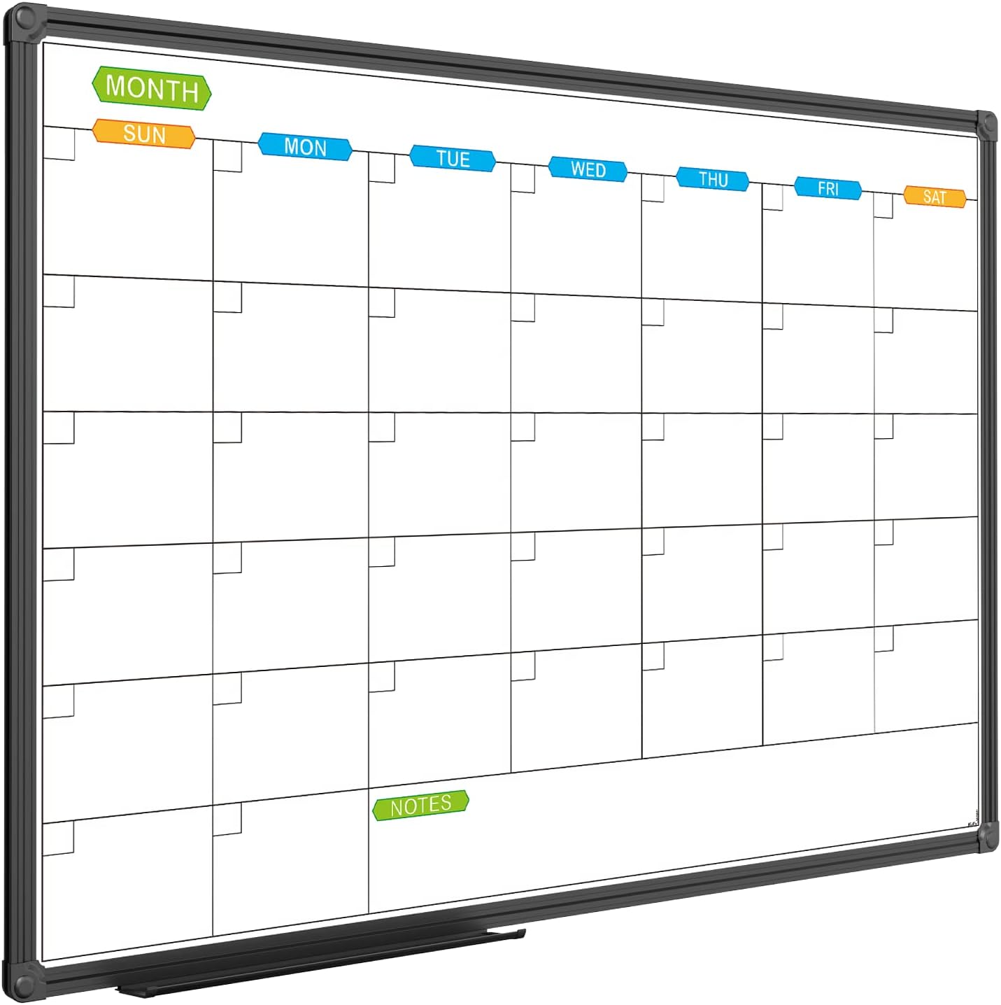 JILoffice Dry Erase Calendar Whiteboard - Magnetic White Board Calendar Monthly...