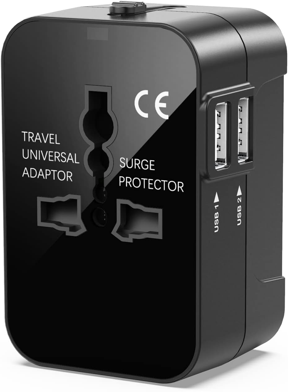 Universal Travel Adapter Worldwide, Travel Plug Adapter Worldwide International...