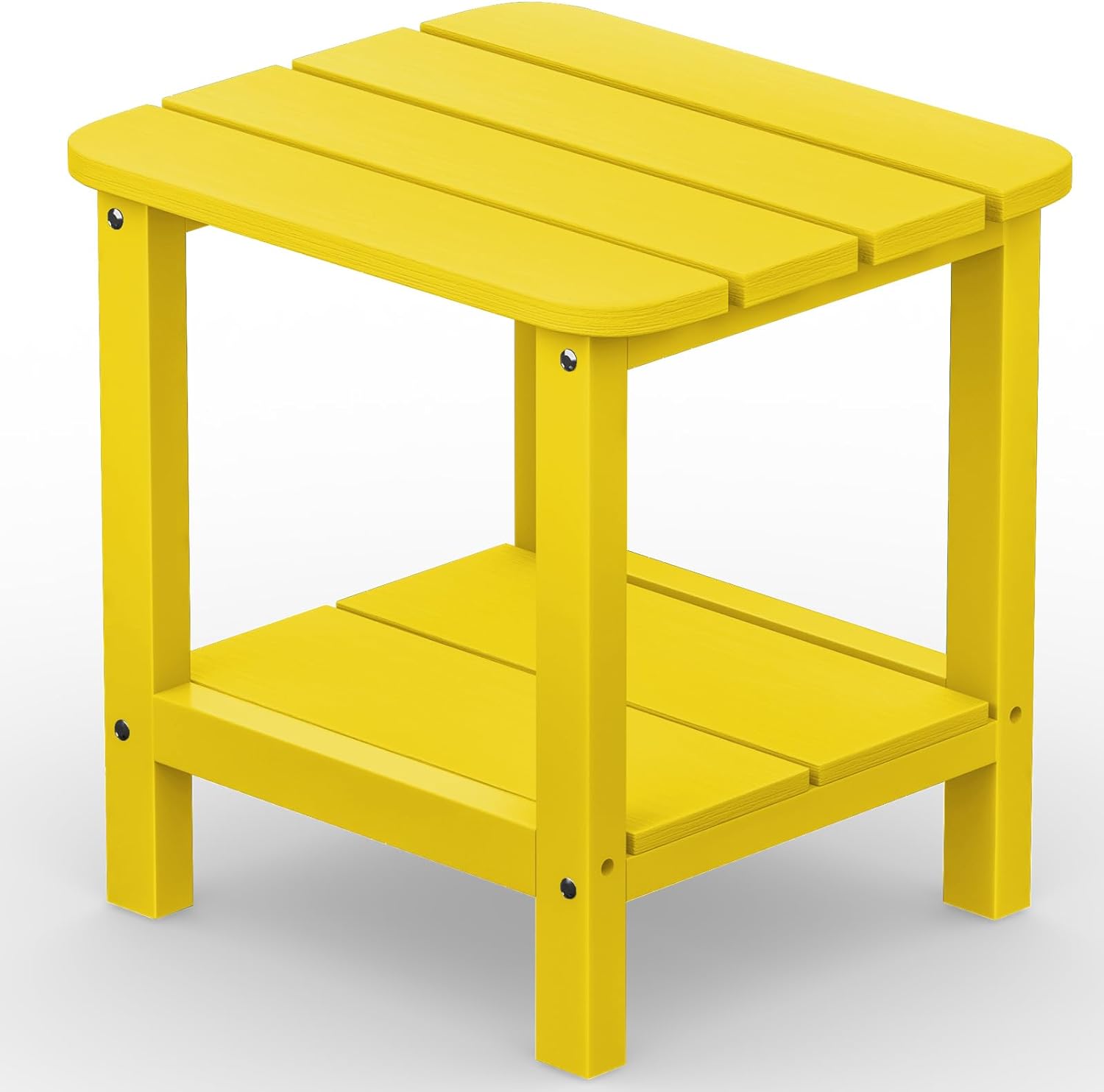 SERWALL Outdoor Side Table, Special Adirondack Table for Outdoor, Unique Double...