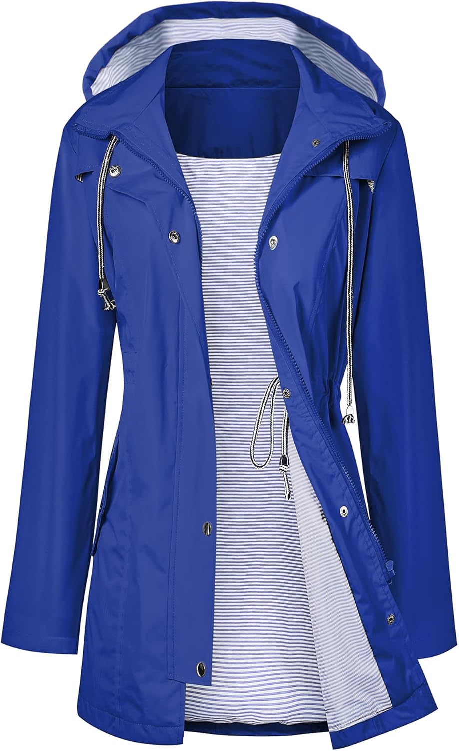 LOMON Raincoat, Special Women's Waterproof Long Hooded Trench Coat, Innovative L...