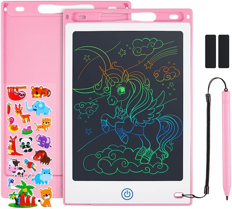 Coolzon Colourful LCD Writing Tablet Kids, 8.5 Inch Erasable with Lock Function...