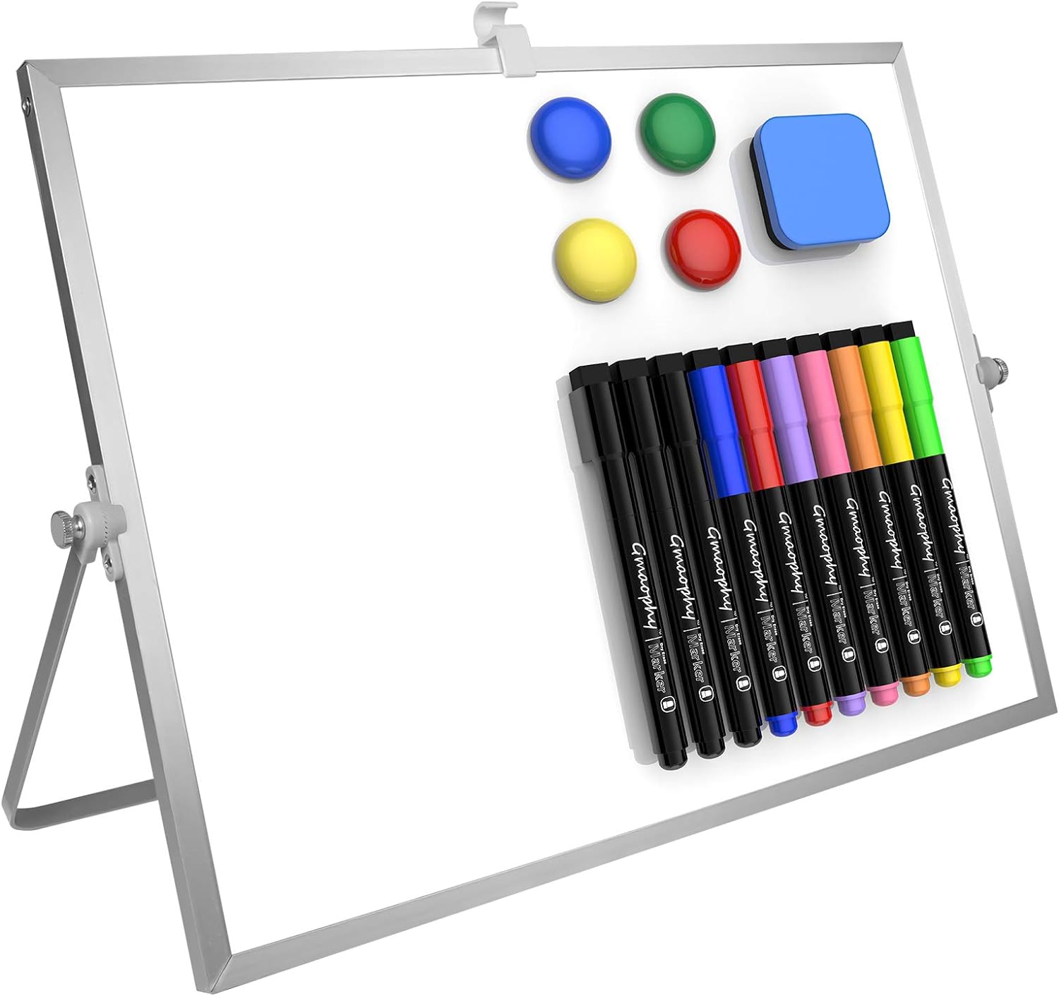 GMAOPHY Dry Erase White Board, 16inX12in Large Magnetic Desktop Whiteboard with...