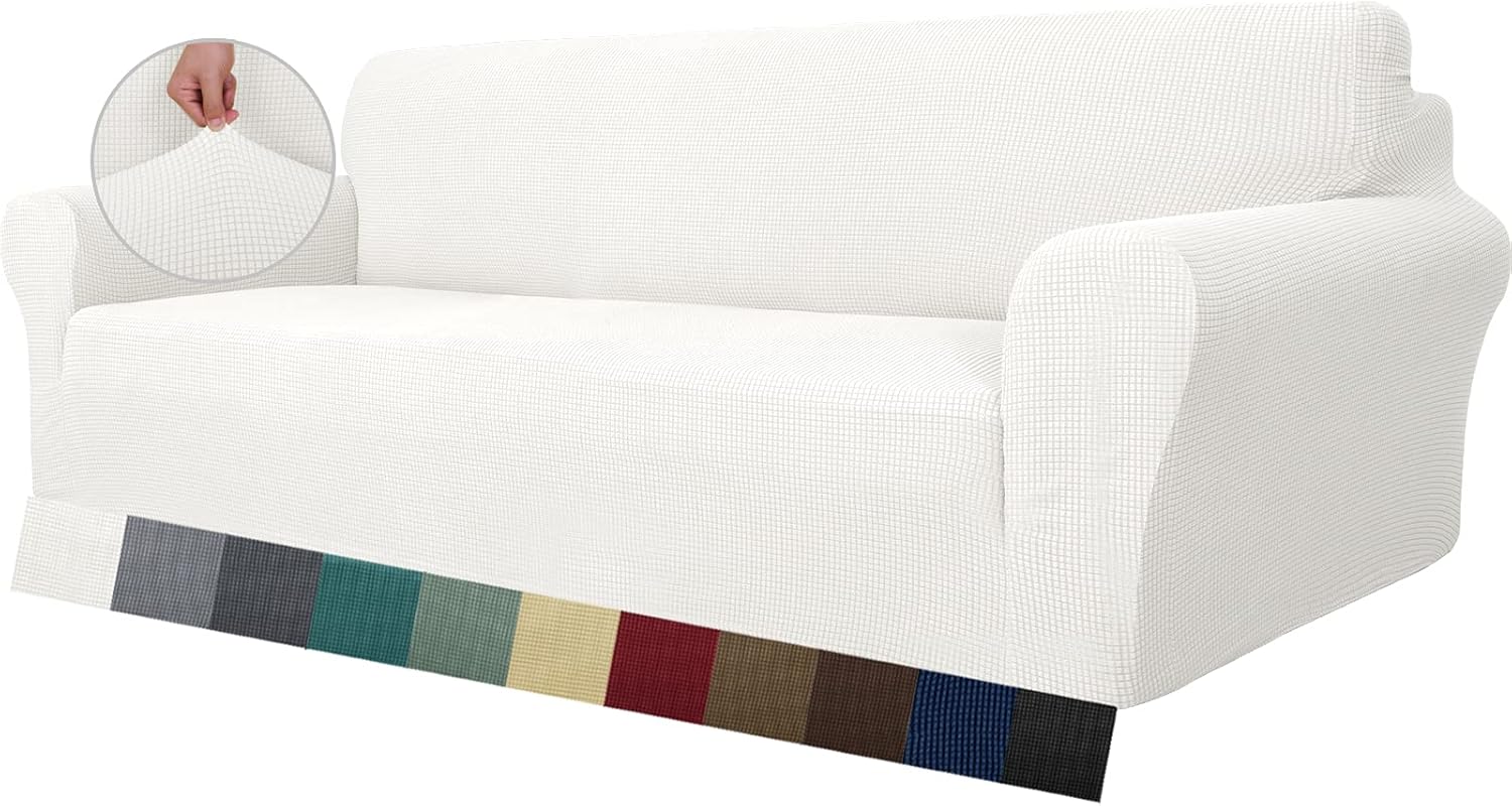 MAXIJIN Super Stretch Couch Cover for 4 Seater Couch, Extra Large Universal Sofa...