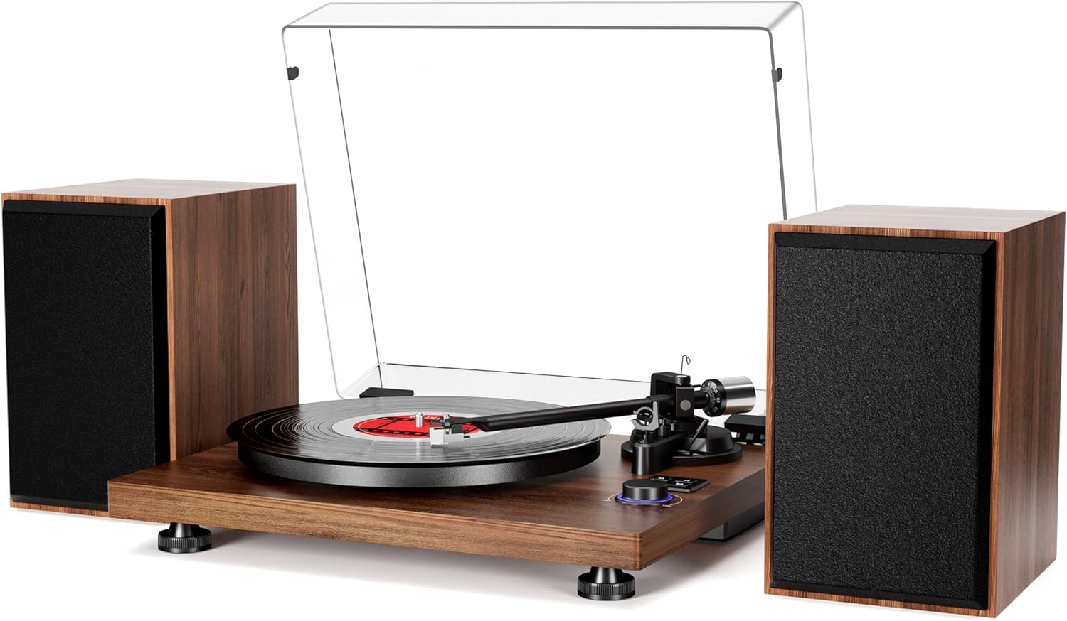 Record Player for Vinyl with Speakers,Bluetooth Turntable for Vinyl Records with...