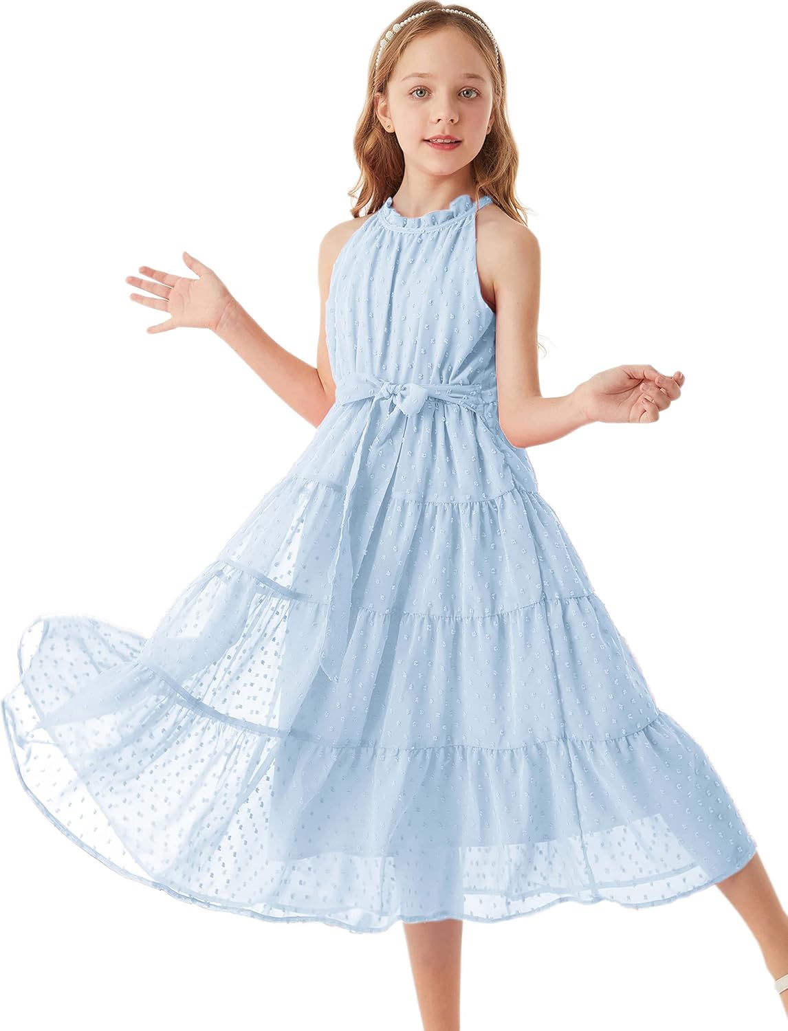 **Best GRACE KARIN Sleeveless Dress, Special Casual A-line Flowy Summer Maxi Dre...