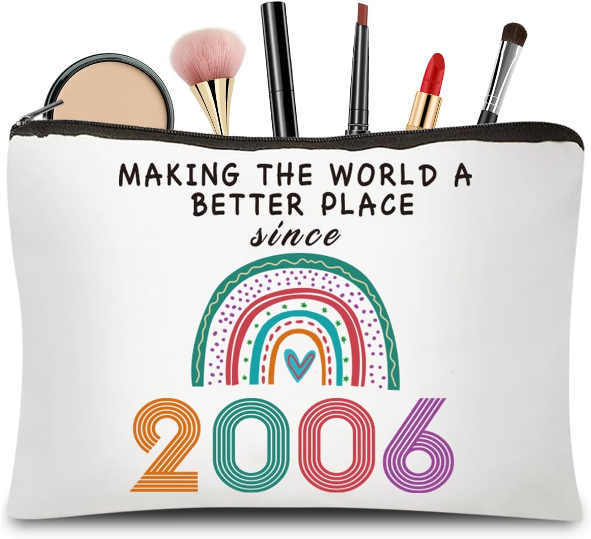 CoCoCherry 18th Birthday Gifts for Girls, 18th Birthday Gifts Cosmetic Bags, Fun...