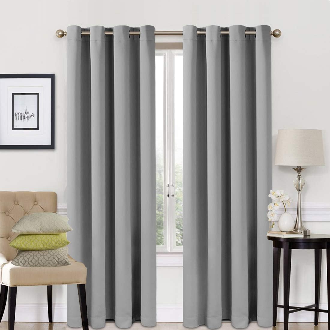 Special EASELAND Blackout Curtains, High-Quality Thermal Insulated Curtains for...