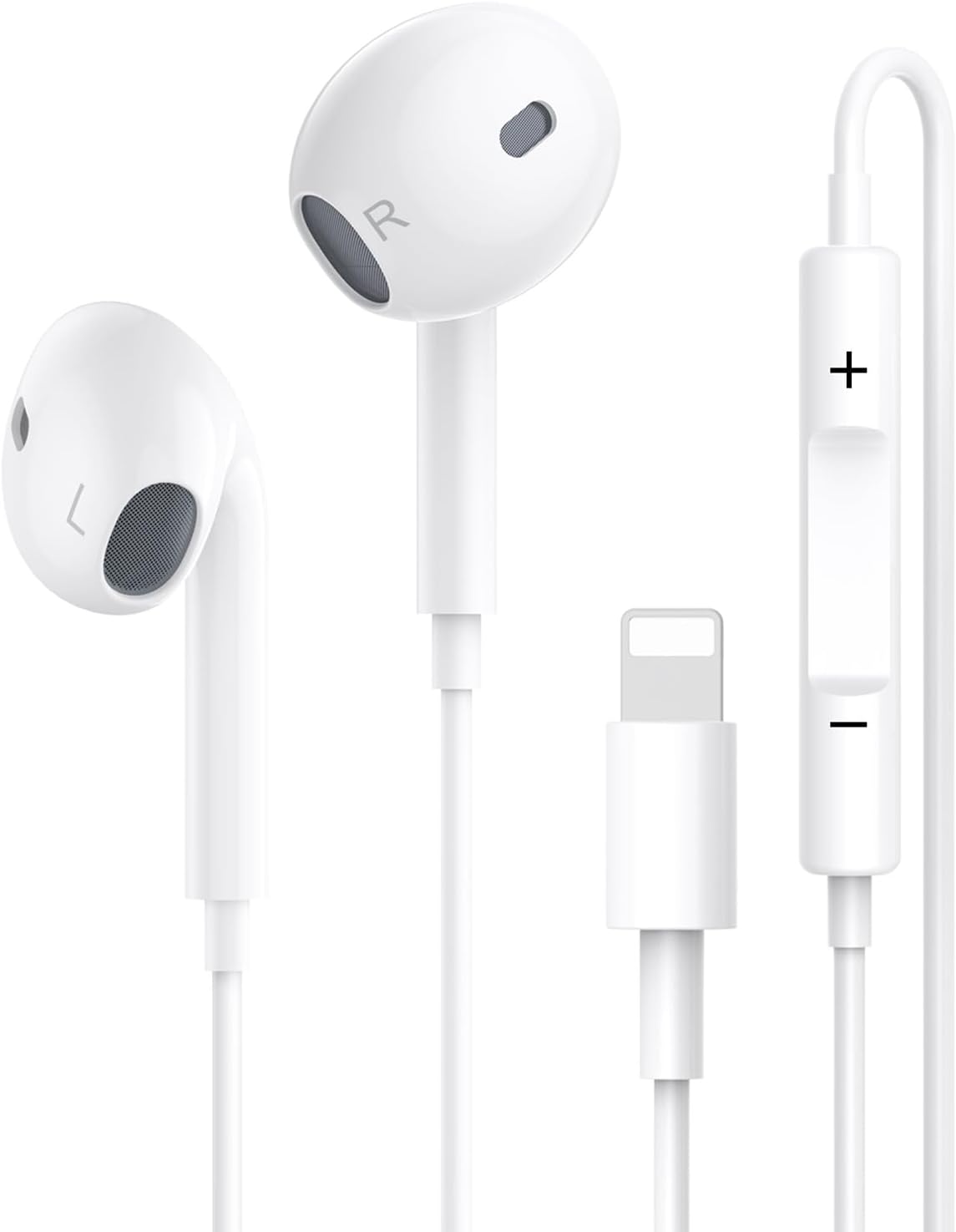 iPhone Wired Headphones [MFi Certified] HiFi Stereo Noise Isolating Cancellation...