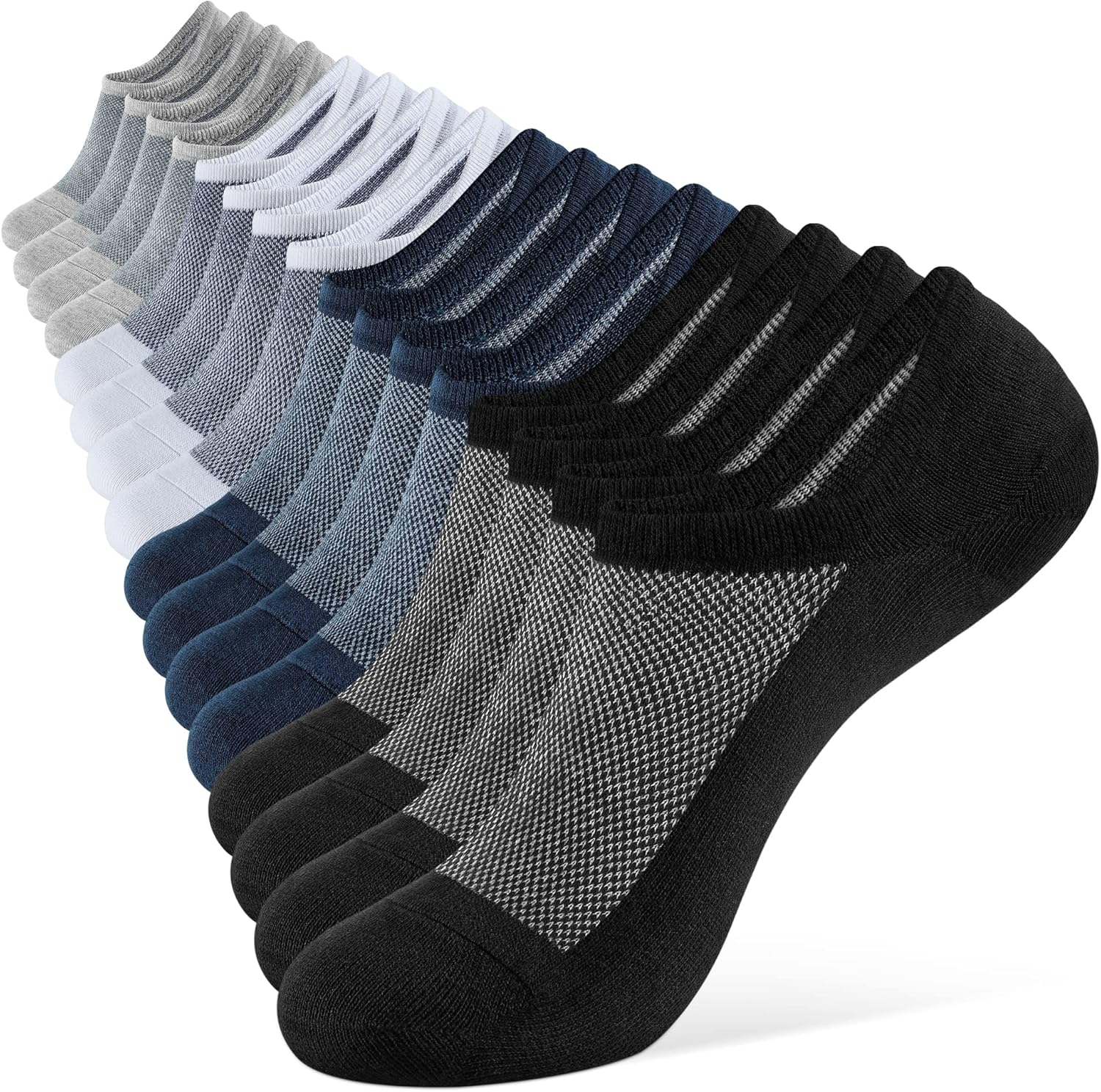 Closemate Men's No Show Socks, Special Trainer Invisible Socks for Men and Women...