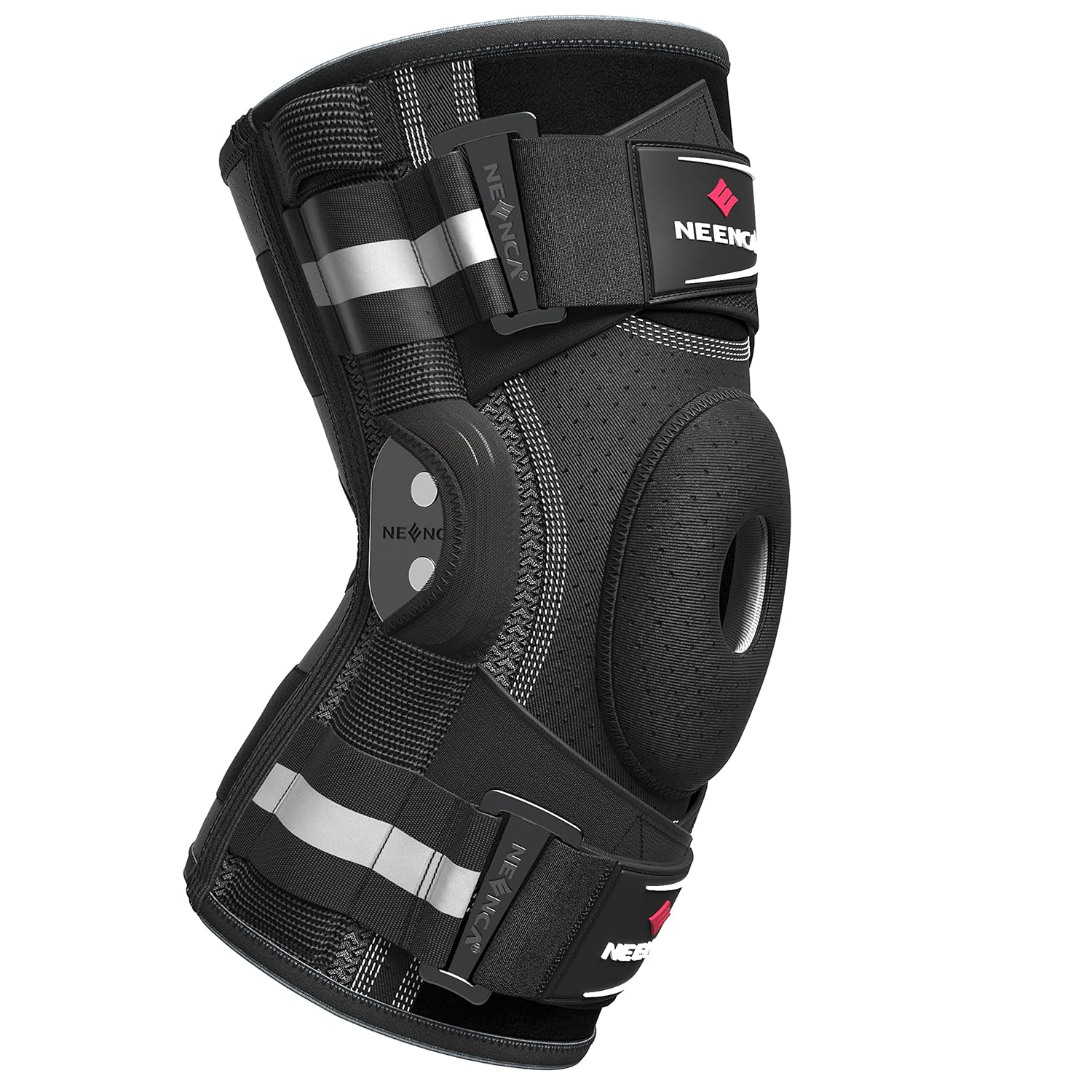 NEENCA Professional Knee Brace, Special Hisnged Knee Support With Patented X-Str...