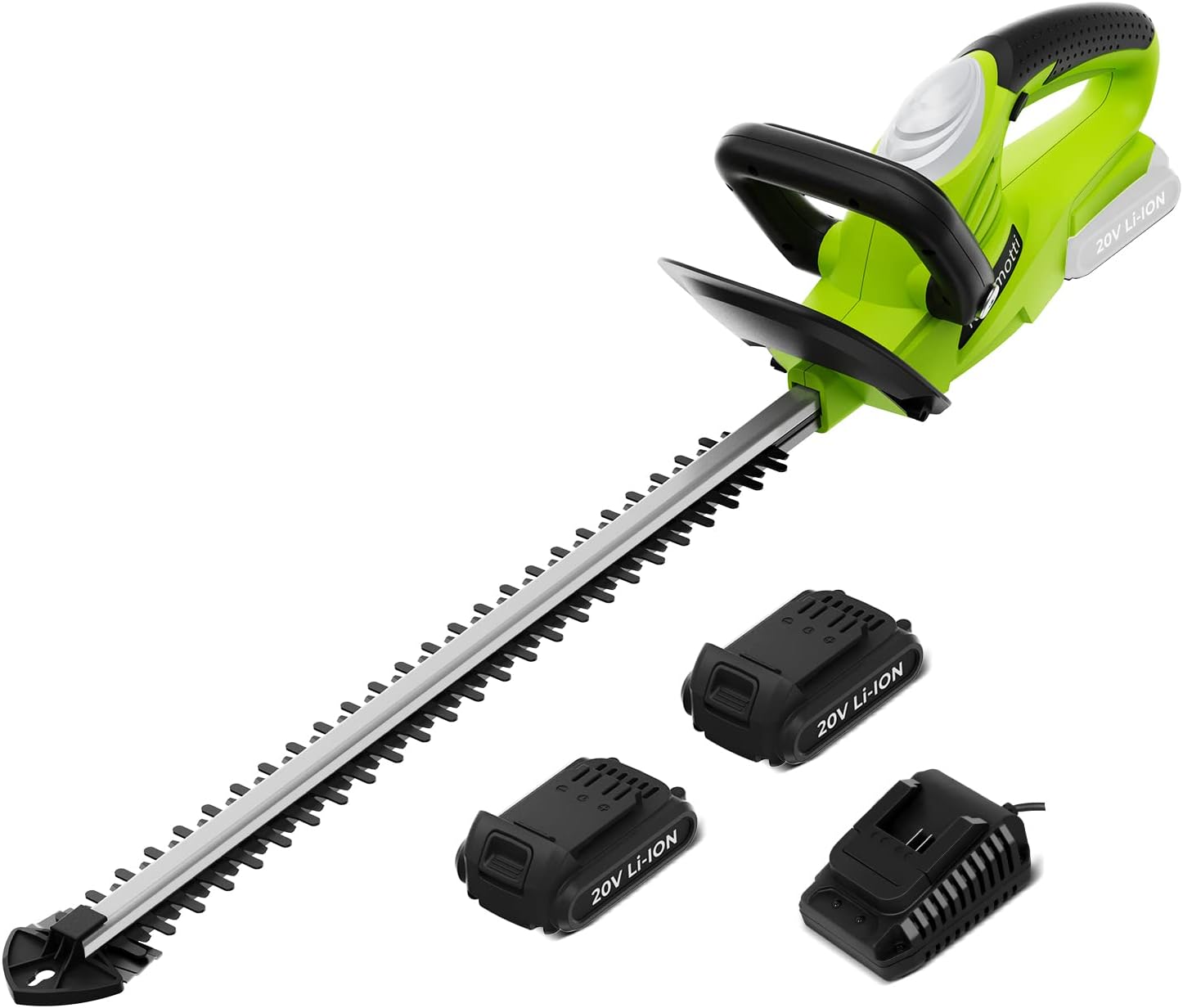 Kalamotti Cordless Hedge Trimmer, 20V 2.0A Electric Hedge Trimmers with Lightwei...