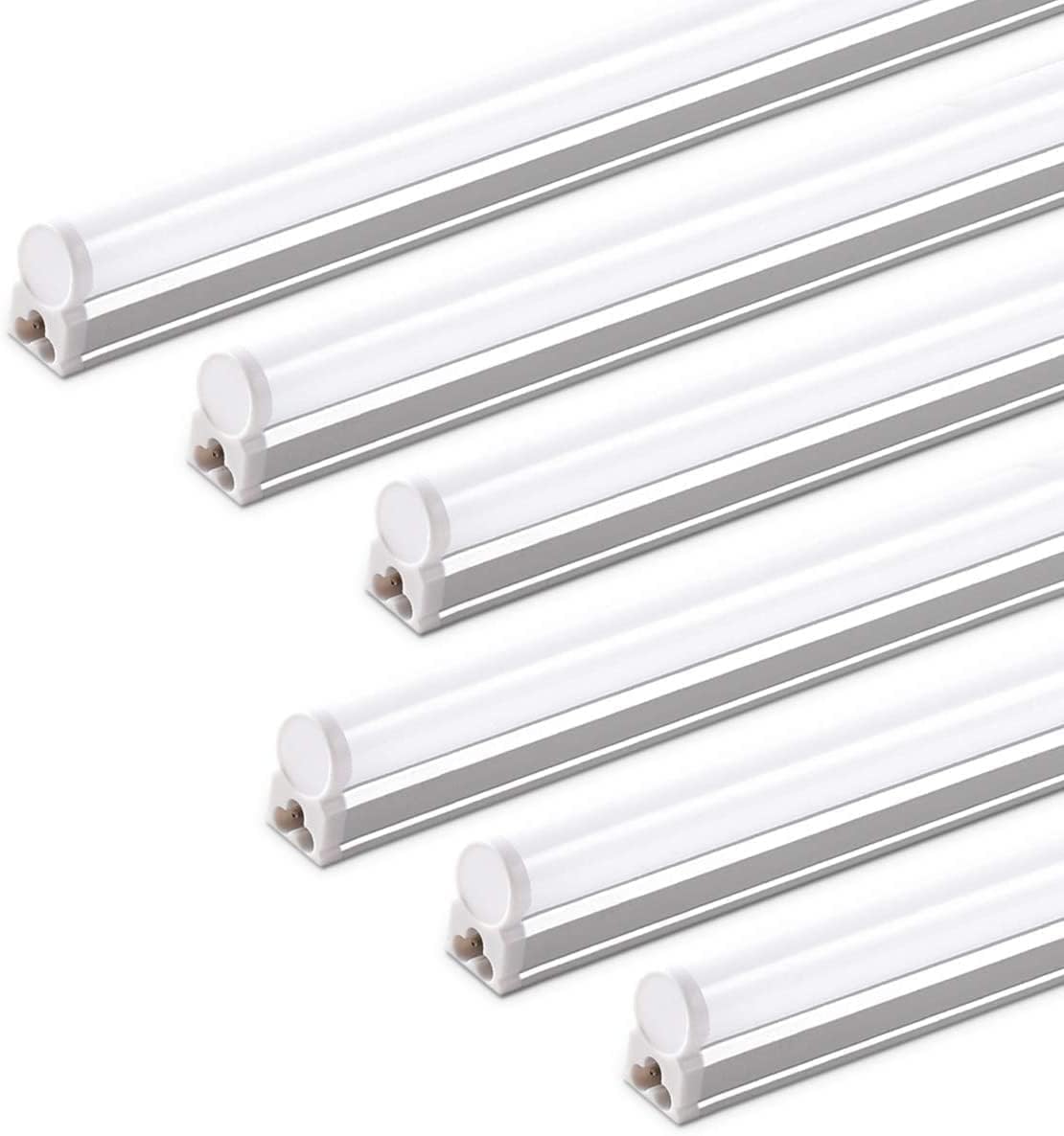 Barrina Led Batten Light 2ft, T5 1100lm 10W 6500K Super Bright White LED Garage...