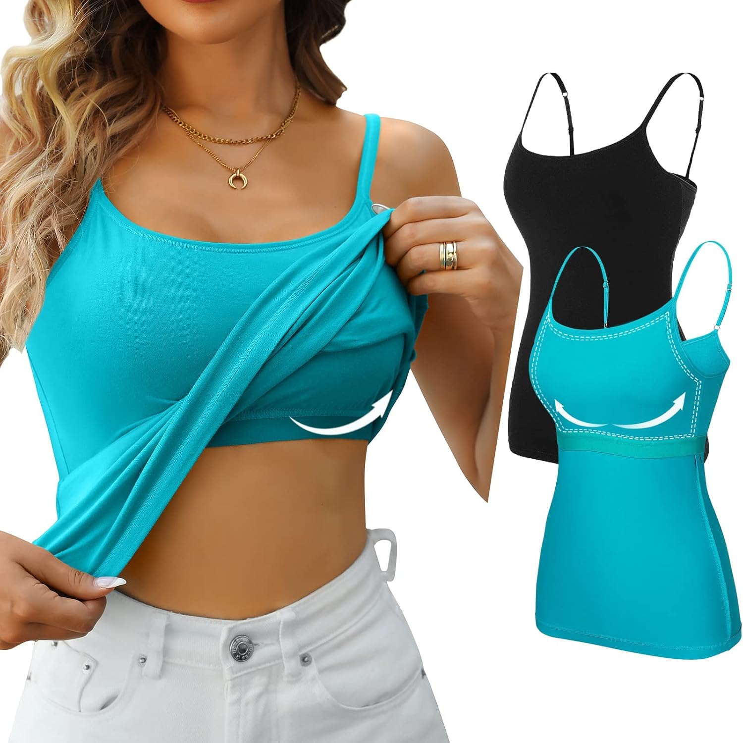 CharmLeaks Womens Cotton Camisole, Special Sleeveless Cami Vest Top, Innovative...