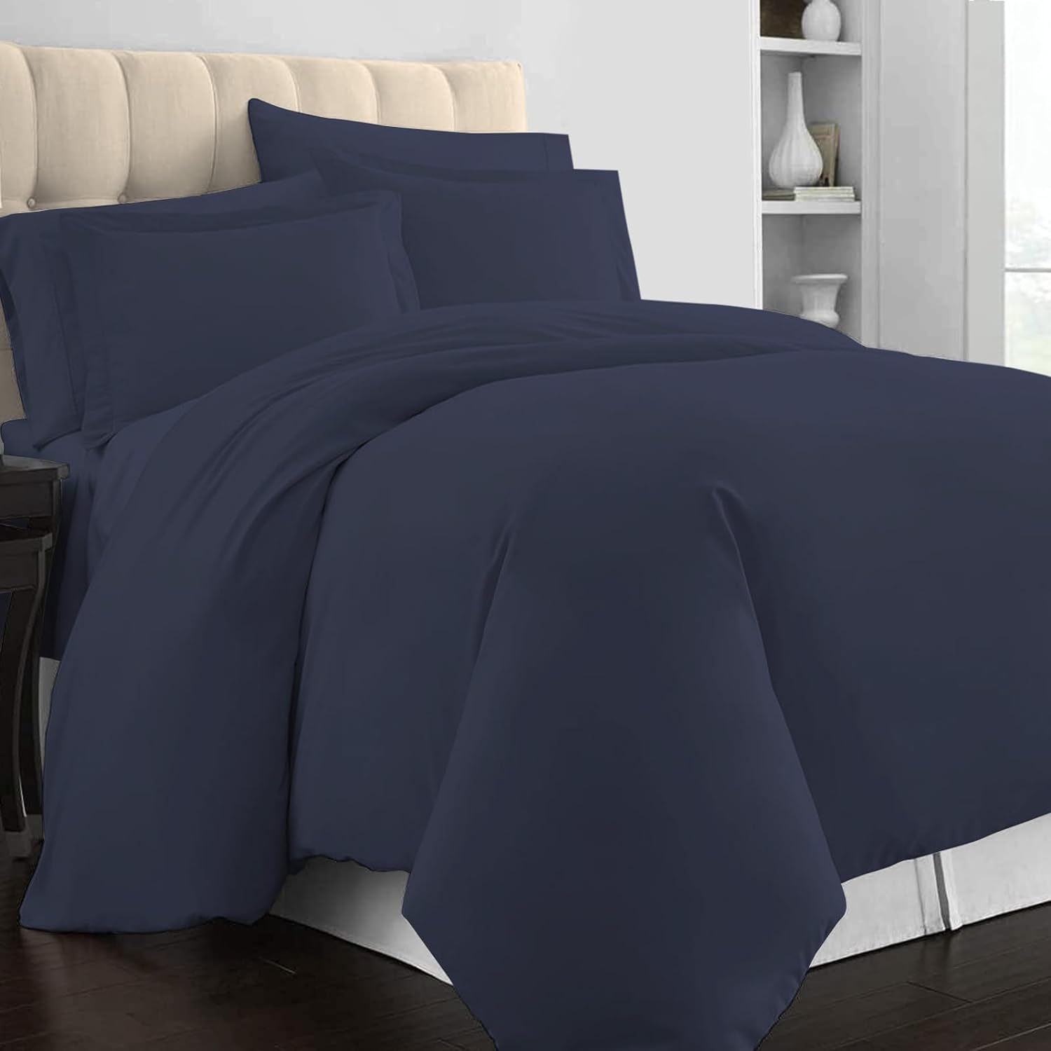 High-Quality Pizuna 100% Cotton Emperor Duvet Cover Set, Special 400 Thread Coun...