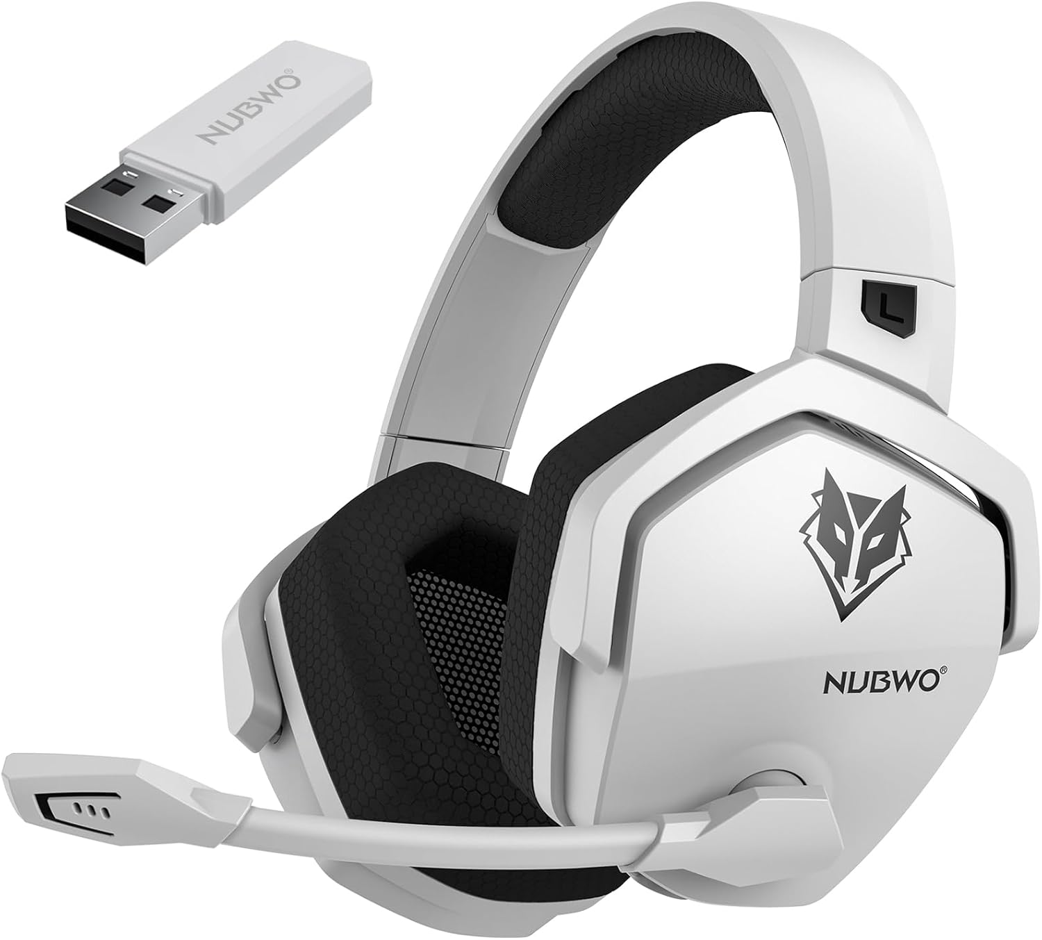 NUBWO G06 Dual Wireless Gaming Headset with Microphone for PS5, PS4, PC, Mobile,...