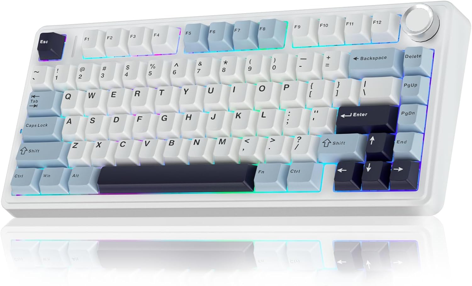 AULA F75 75% Wireless Mechanical Keyboard,Gasket Hot Swappable Custom Keyboard,P...