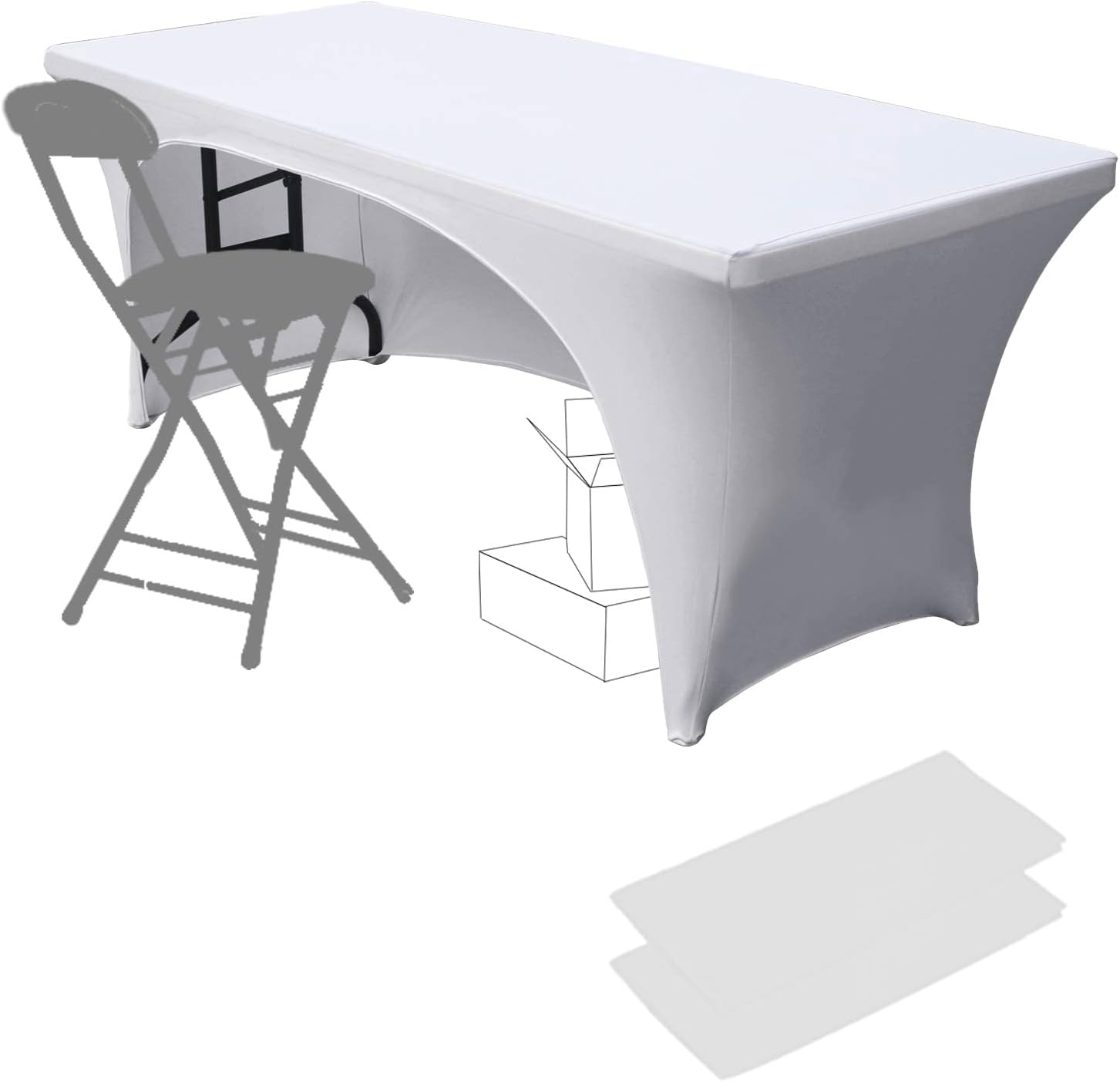 Dololoo Stretchable Tablecloths, Special Table Covers for 6ft Rectangle Tables,...