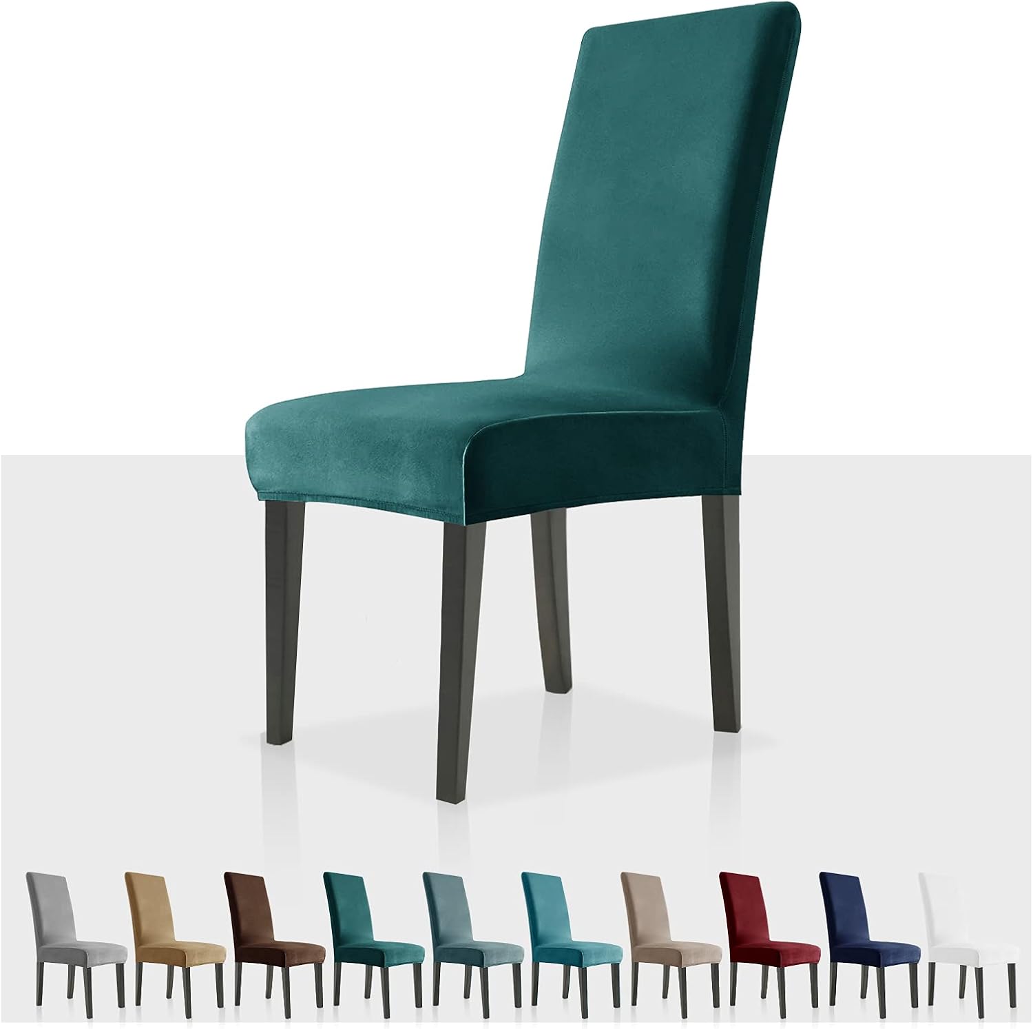 MAXIJIN Stretch Velvet Chair Covers, Special Dining Chair Covers Set, Innovative...