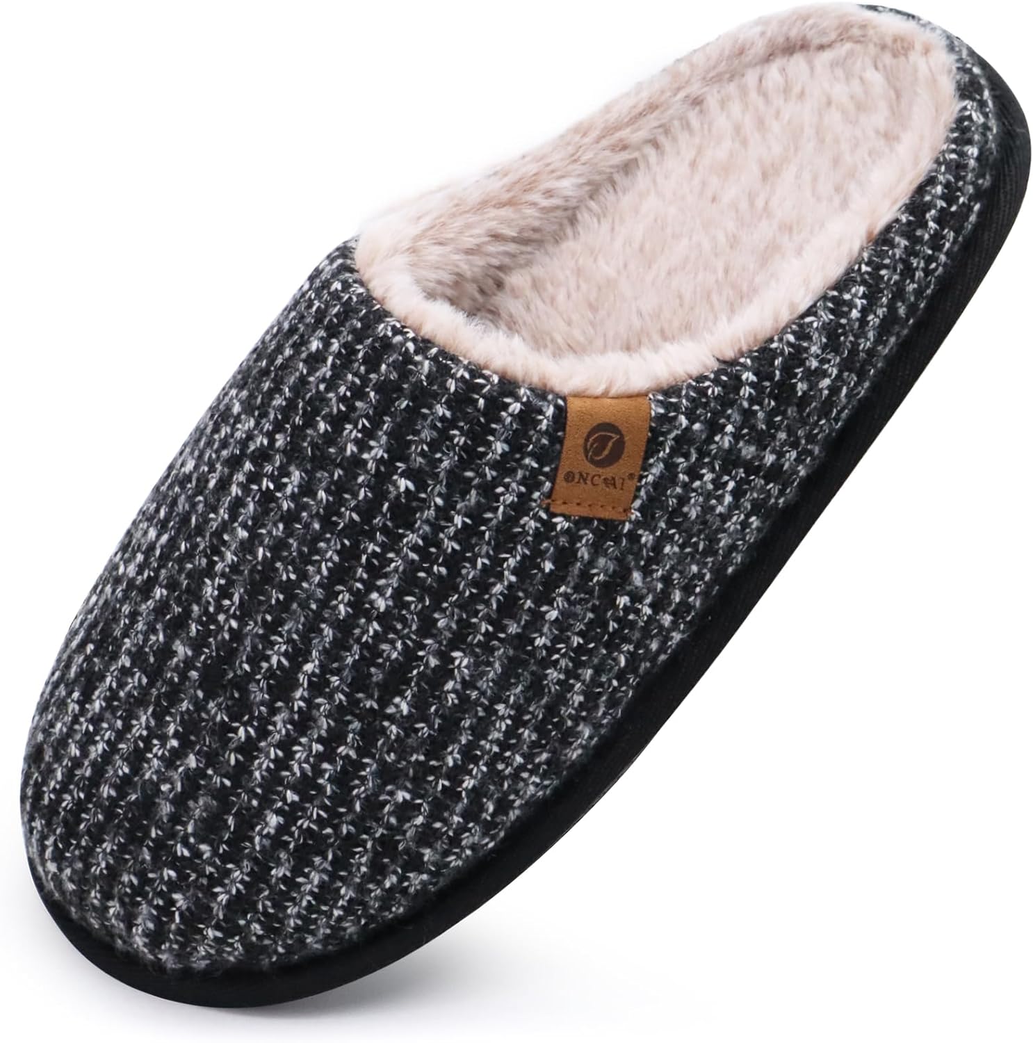 ONCAI Men's Slippers, Special Memory Foam Slip-On Slippers, Innovative Warm Fluf...