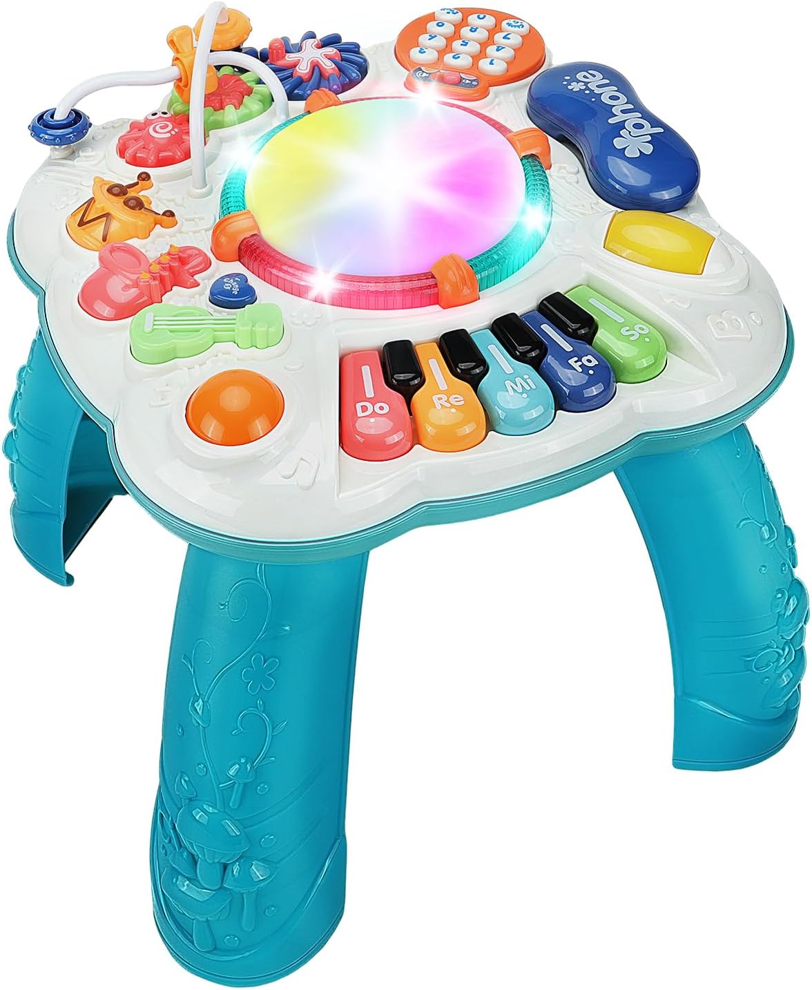 Tokidaring Baby Toys Baby Activity Table Musical Toys Learning Musical Toys Acti...