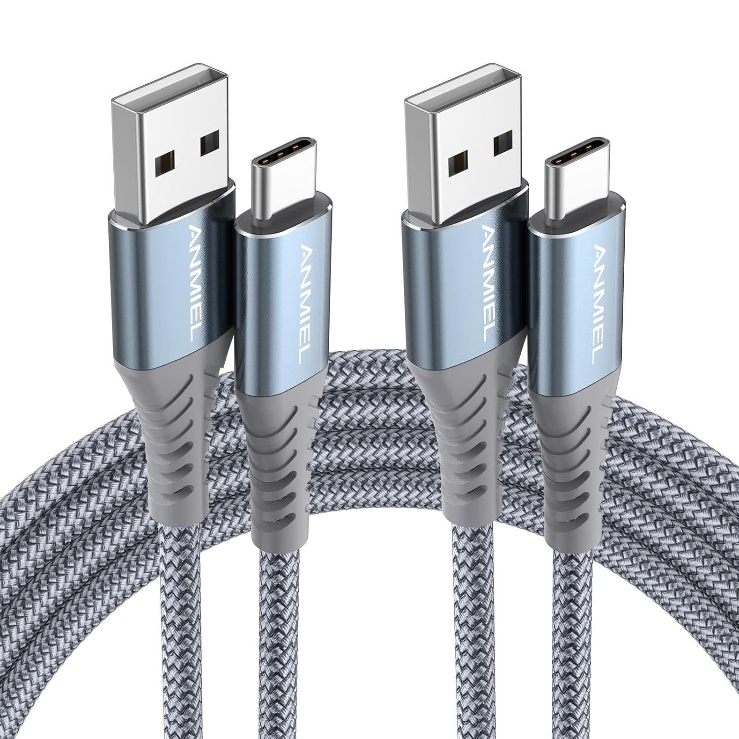 ANMIEL USB Type C Cable, Special Fast Charging Charger Cord [2-Pack 1M], High-Qu...