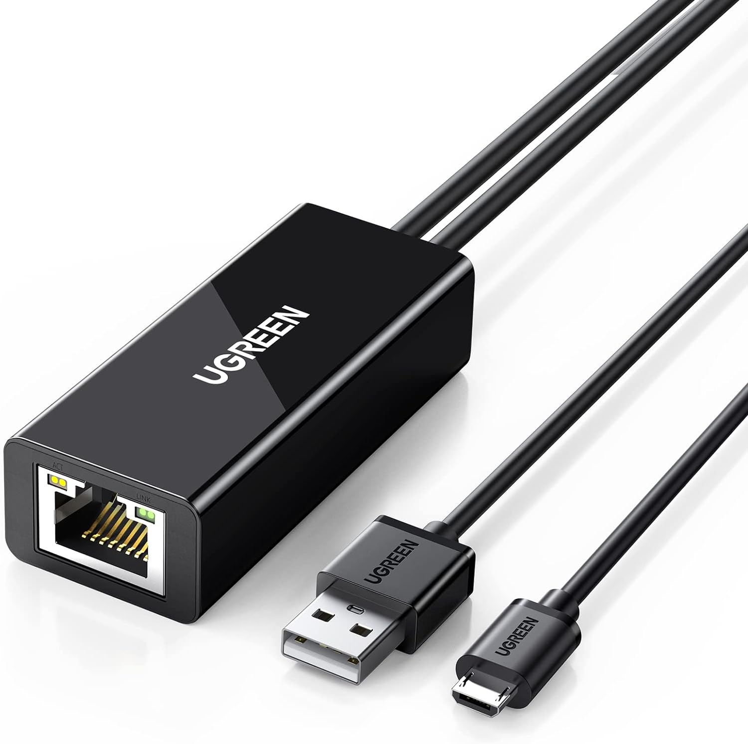 UGREEN Micro USB Ethernet Adapter for Fire TV Stick Lite/4K/4k Max and Chromecas...