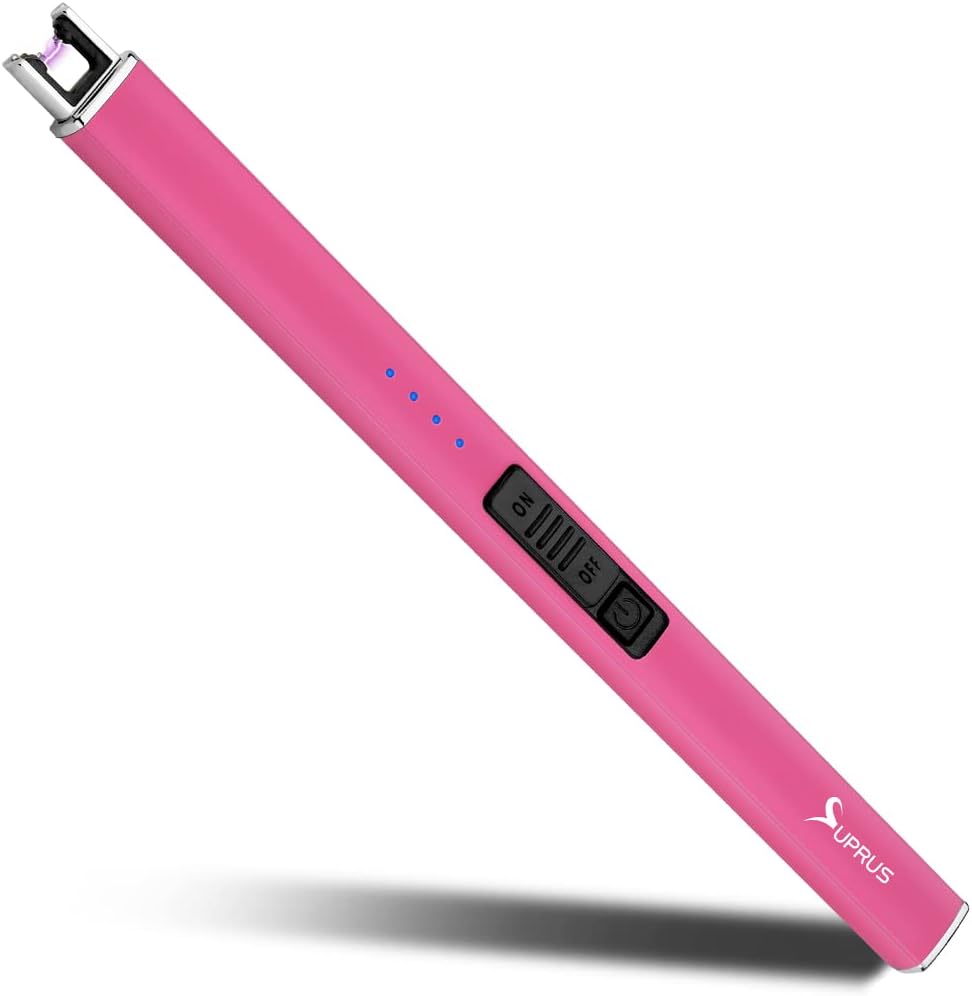 SUPRUS Fluorescent Lighter Glows in The Dark Arc Windproof Flameless USB Lighter...