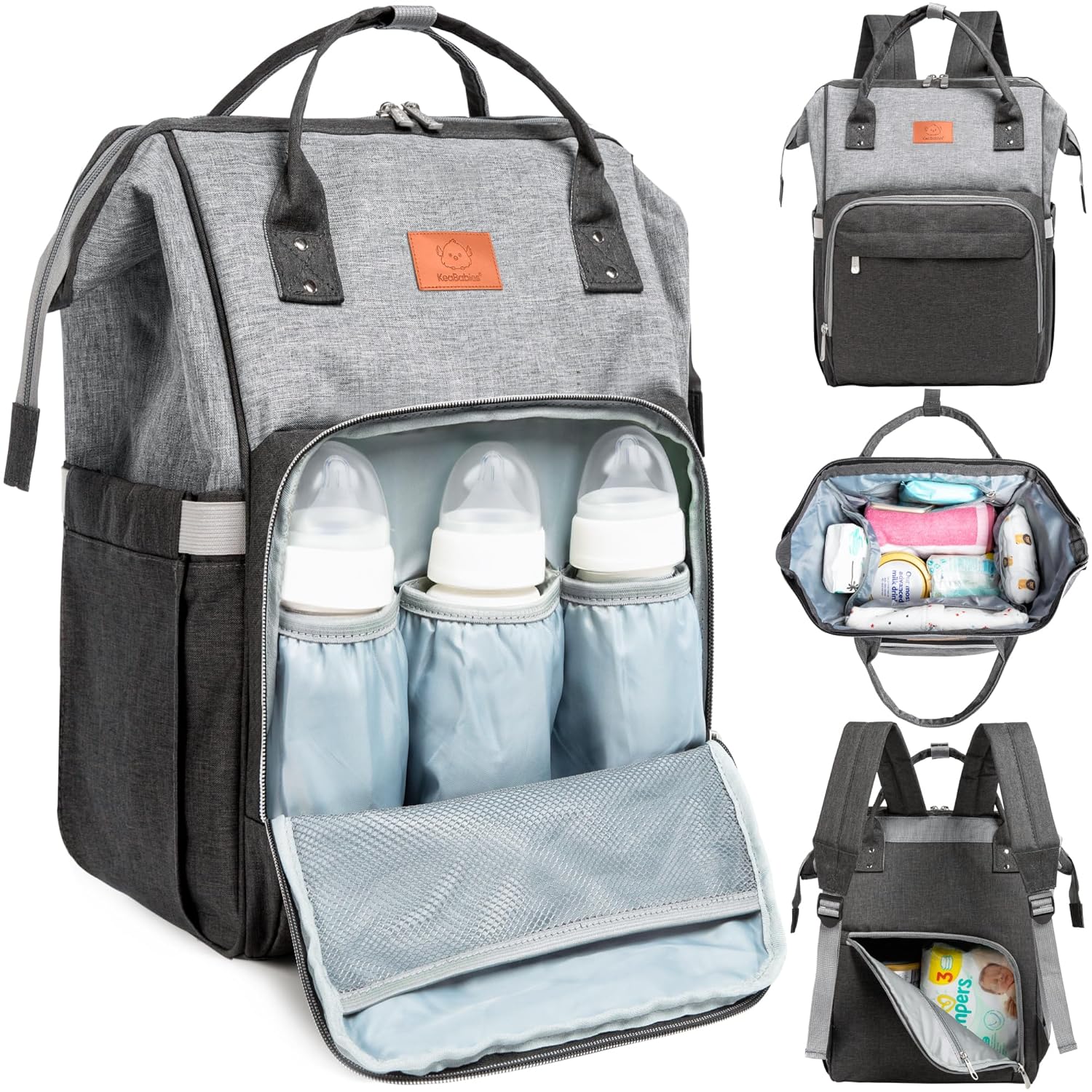 KeaBabies Baby Diaper Bag, Special Baby Bag for Boys Girls, High-Quality Waterpr...