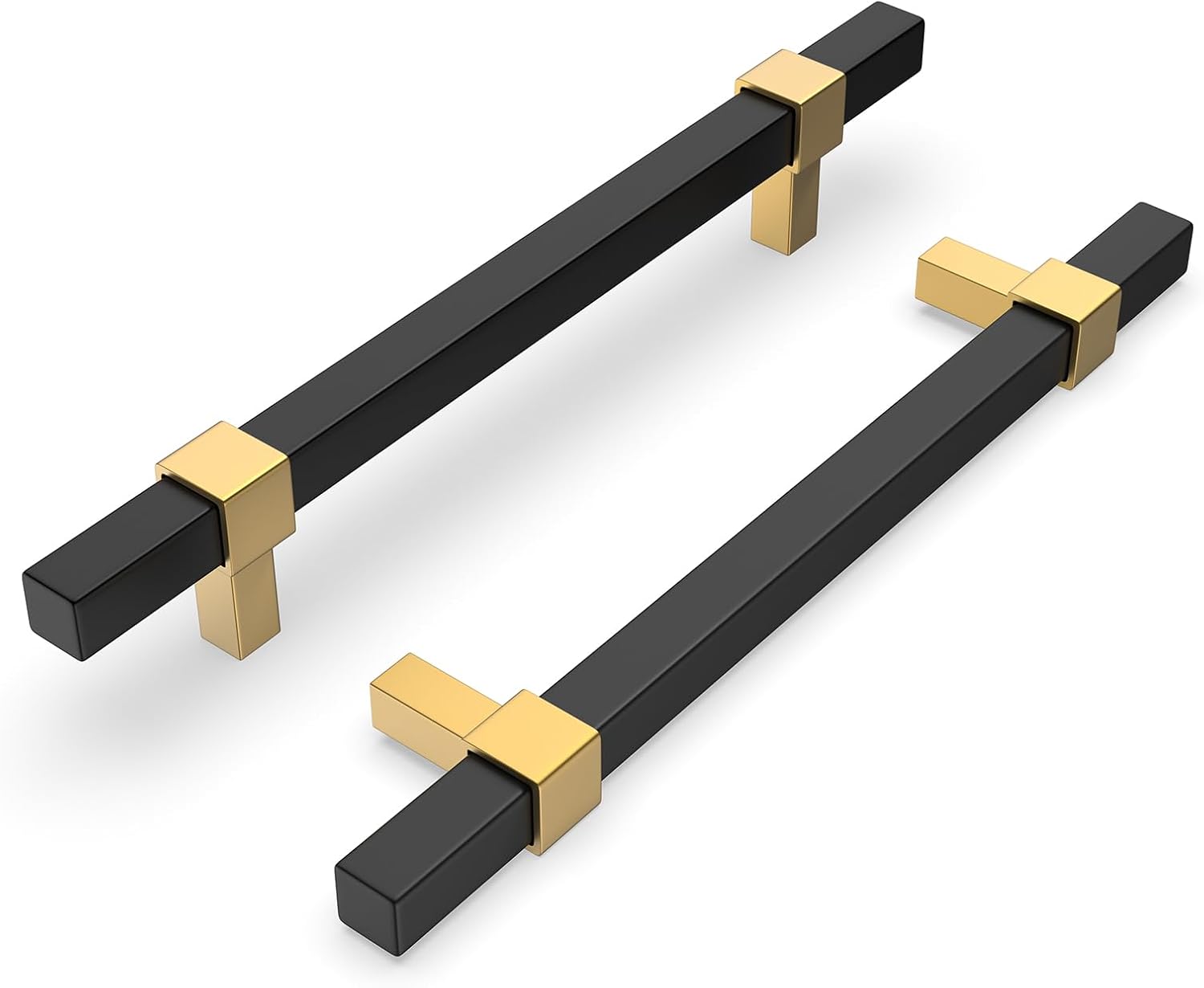goldenwarm Cabinet Pulls, Special 20 Pack Black and Gold Cabinet Handles, Innova...
