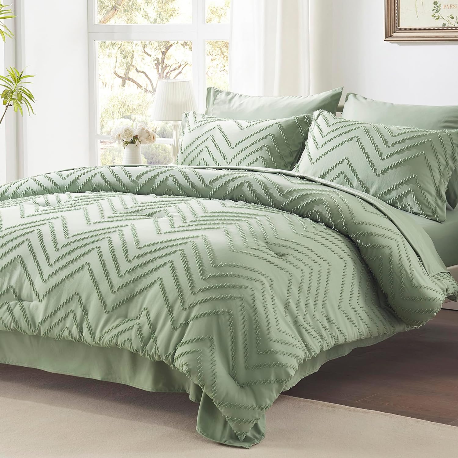 Anluoer Twin Comforter Set, Special Bed in a Bag 5 Pieces with Comforters and Sh...