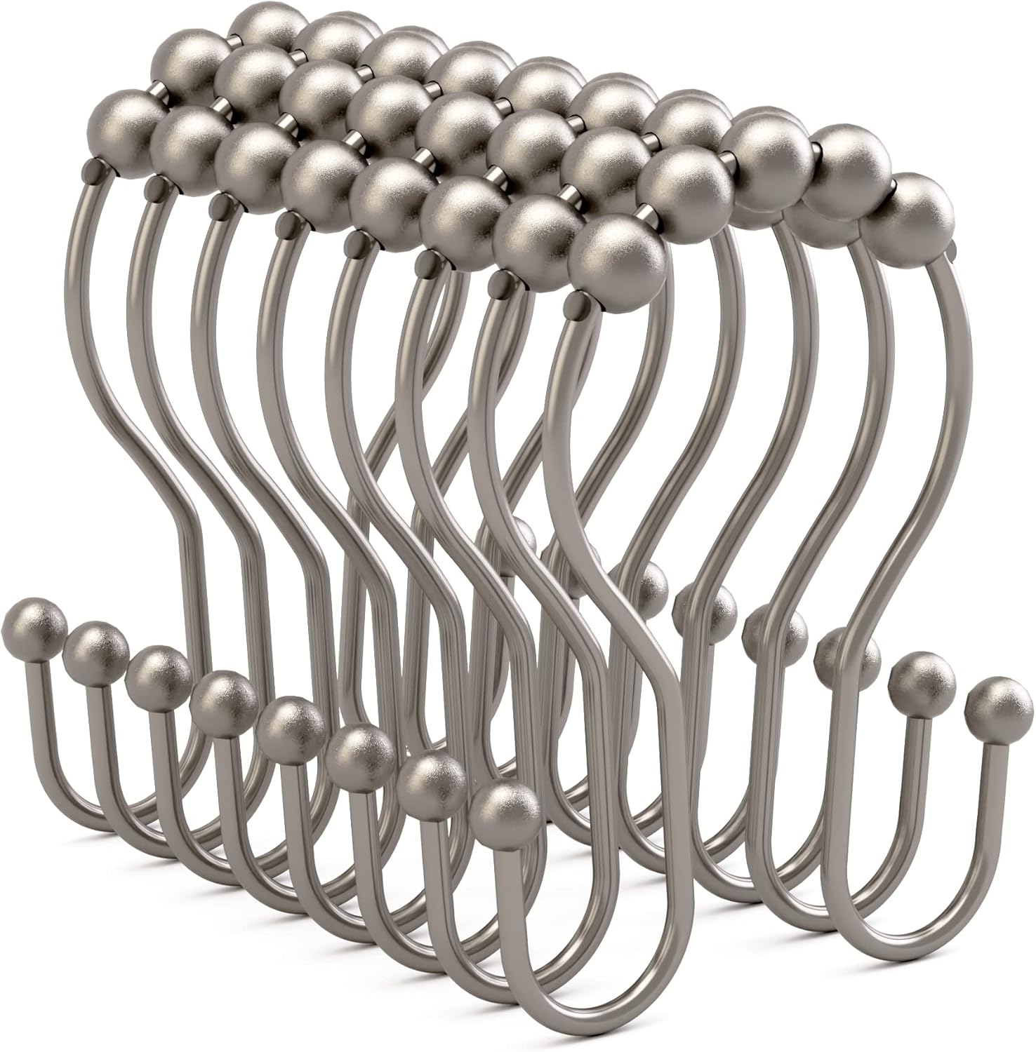 Quality Shower Curtain Rings, Unique Rust Proof Shower Curtain Hooks, Special Sm...