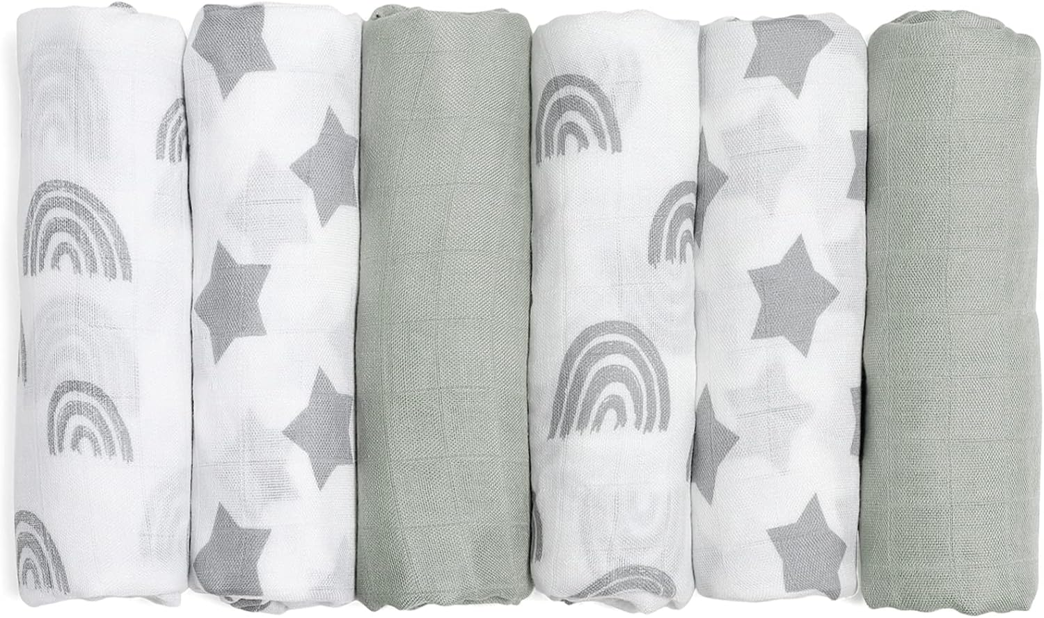 GLLQUEN BABY Receiving Blanket Boy Cotton Muslin Swaddle Blankets Girl Newborn S...
