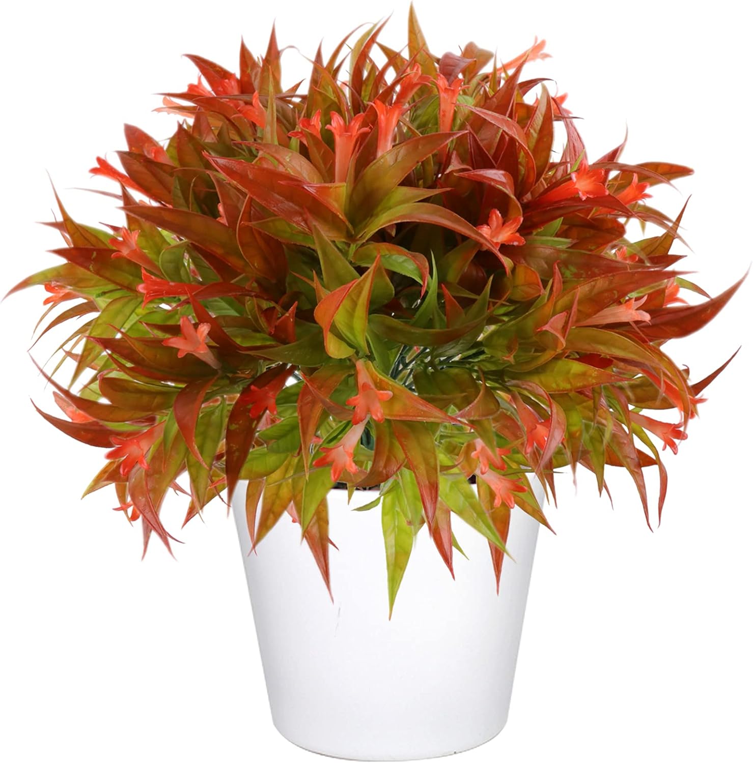 Beferr 4 Pcs Artificial Greenery Bushes, Special Outdoor Autumn Flowers and Fake...
