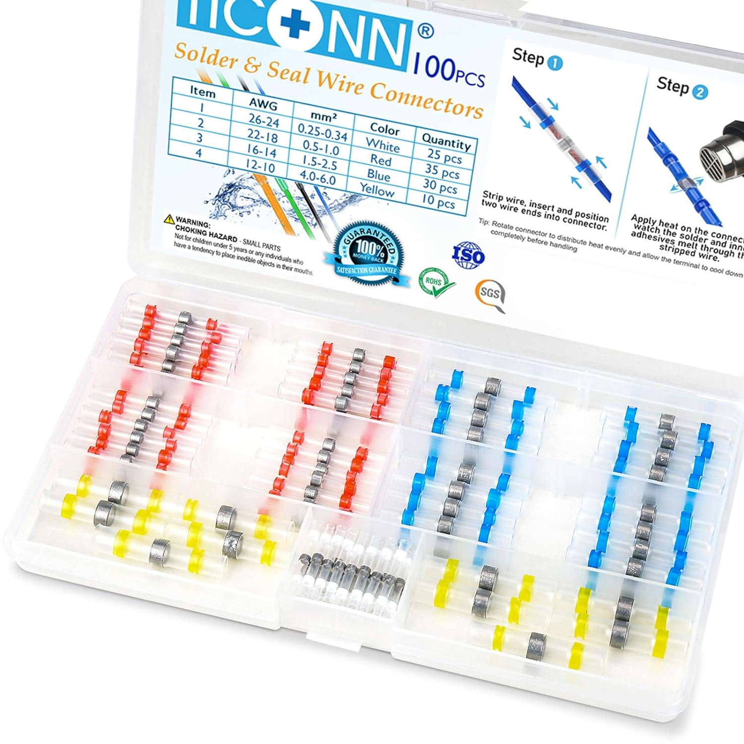TICONN Solder Seal Wire Connectors, Special Heat S...