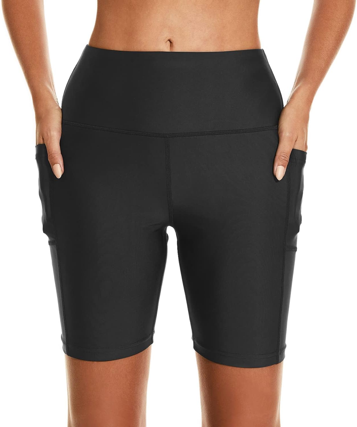 HODOSPORTS Women's 5''/7''/9'' Swim Shorts UPF 50+ High Waisted Board Shorts wit...