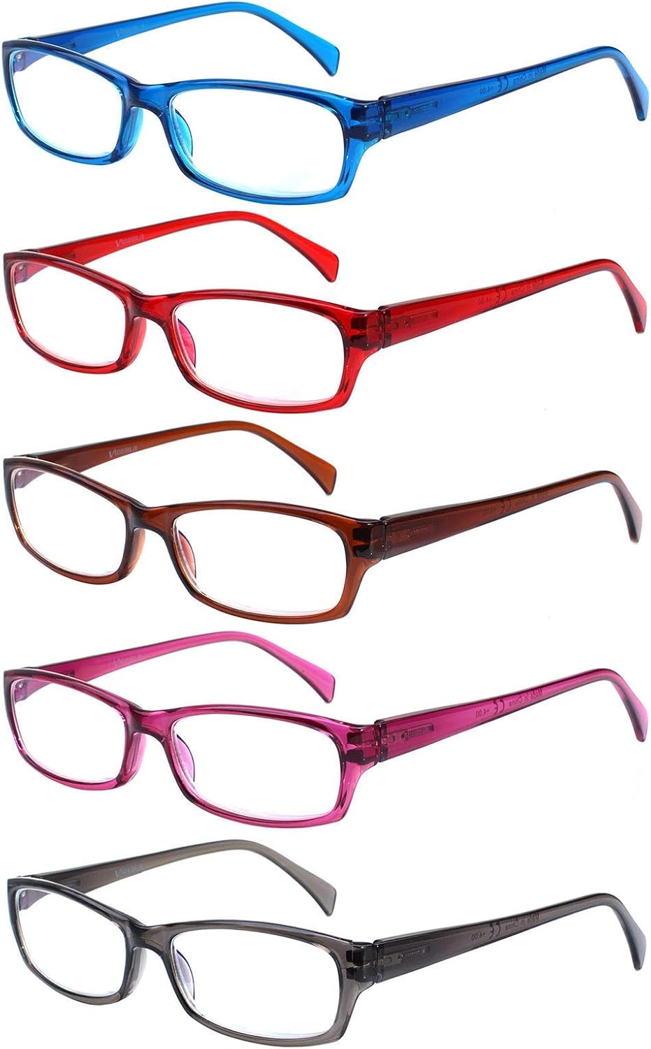 VIDEBLA Computer Reading Glasses, Special 5 Pack Eyewear for Men and Women, Inno...