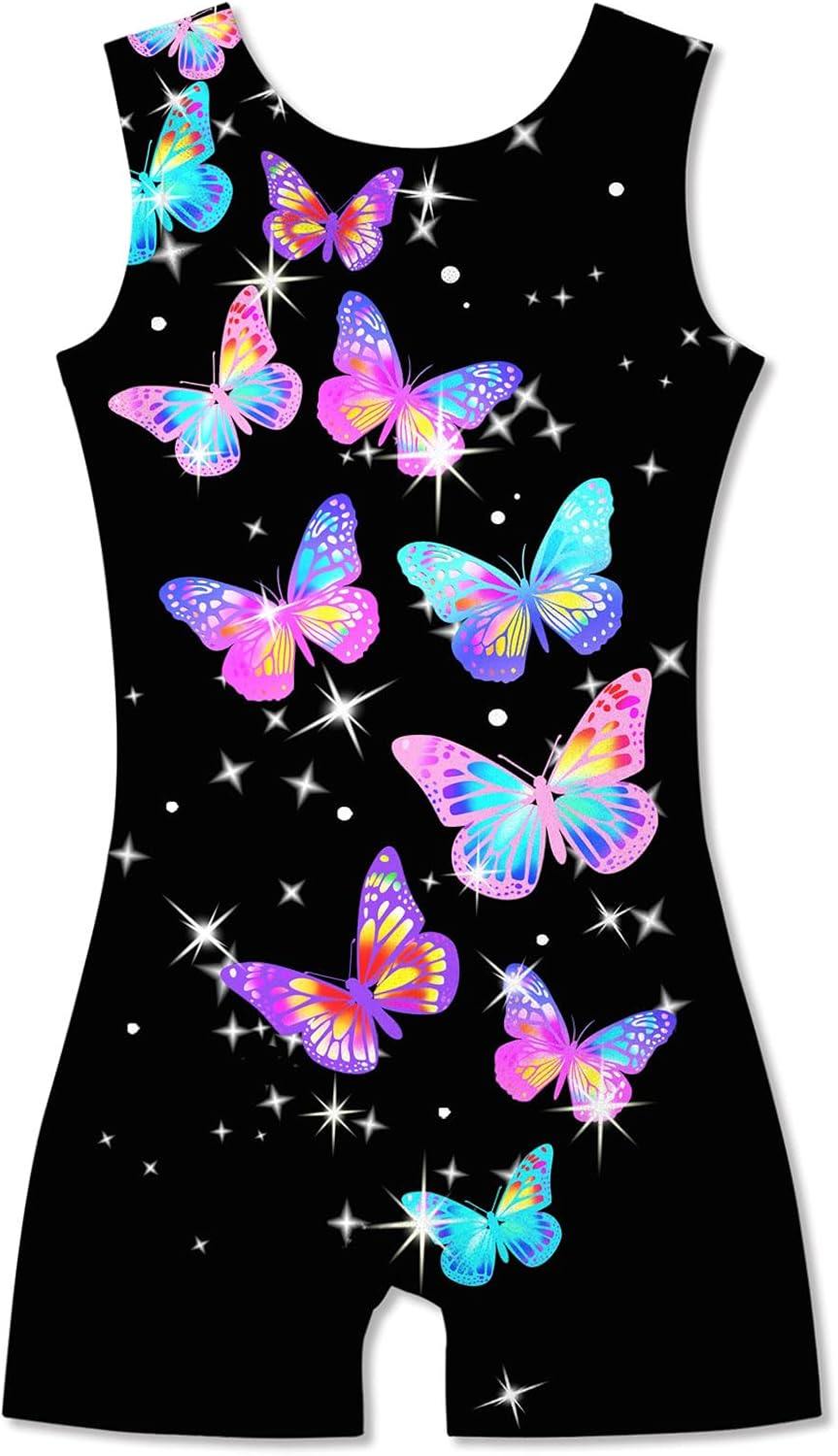 TUONROAD Girls Gymnastics Leotards Toddler Unitard Biketard Clothes Cute Kid Tum...