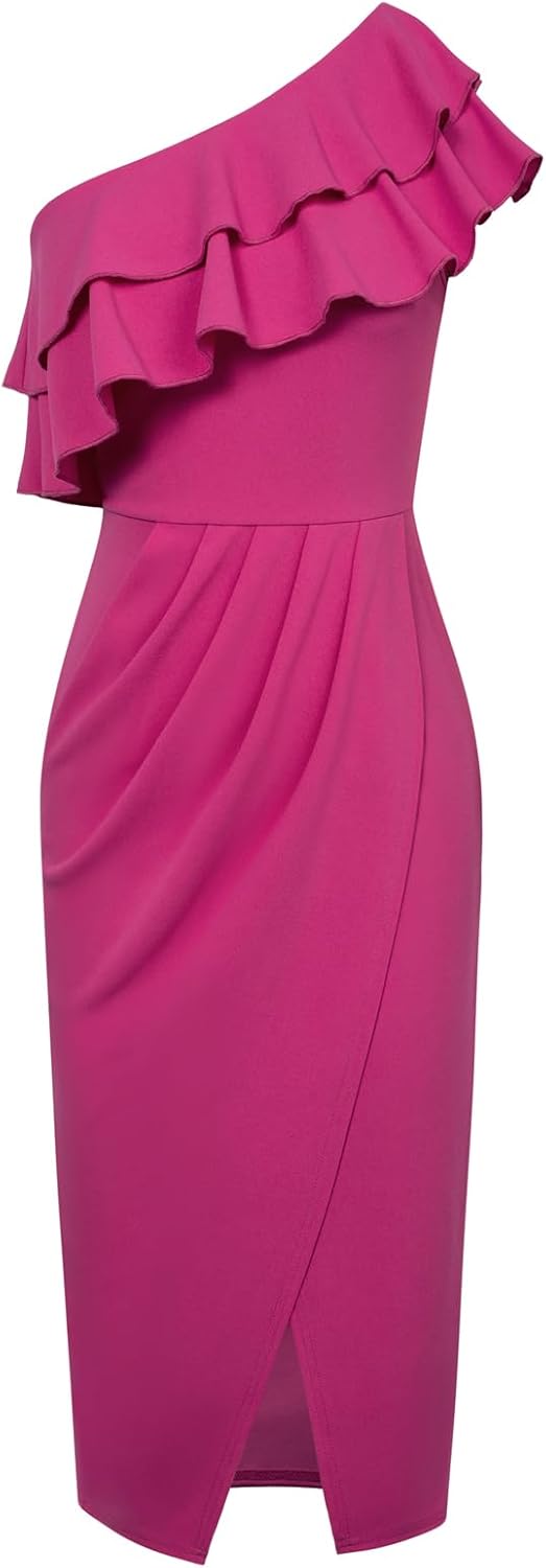 GRACE KARIN Women's One Shoulder Cocktail Dress Sleeveless Sexy Ruched Bodycon L...