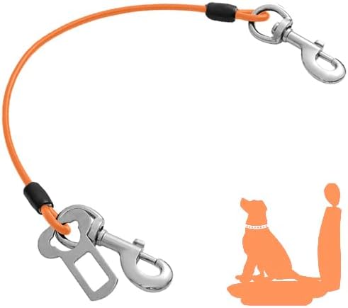 Mi Metty Dog Car Seat Belt, Special Dog Car Harnesses with Chew Proof Steel Rope...