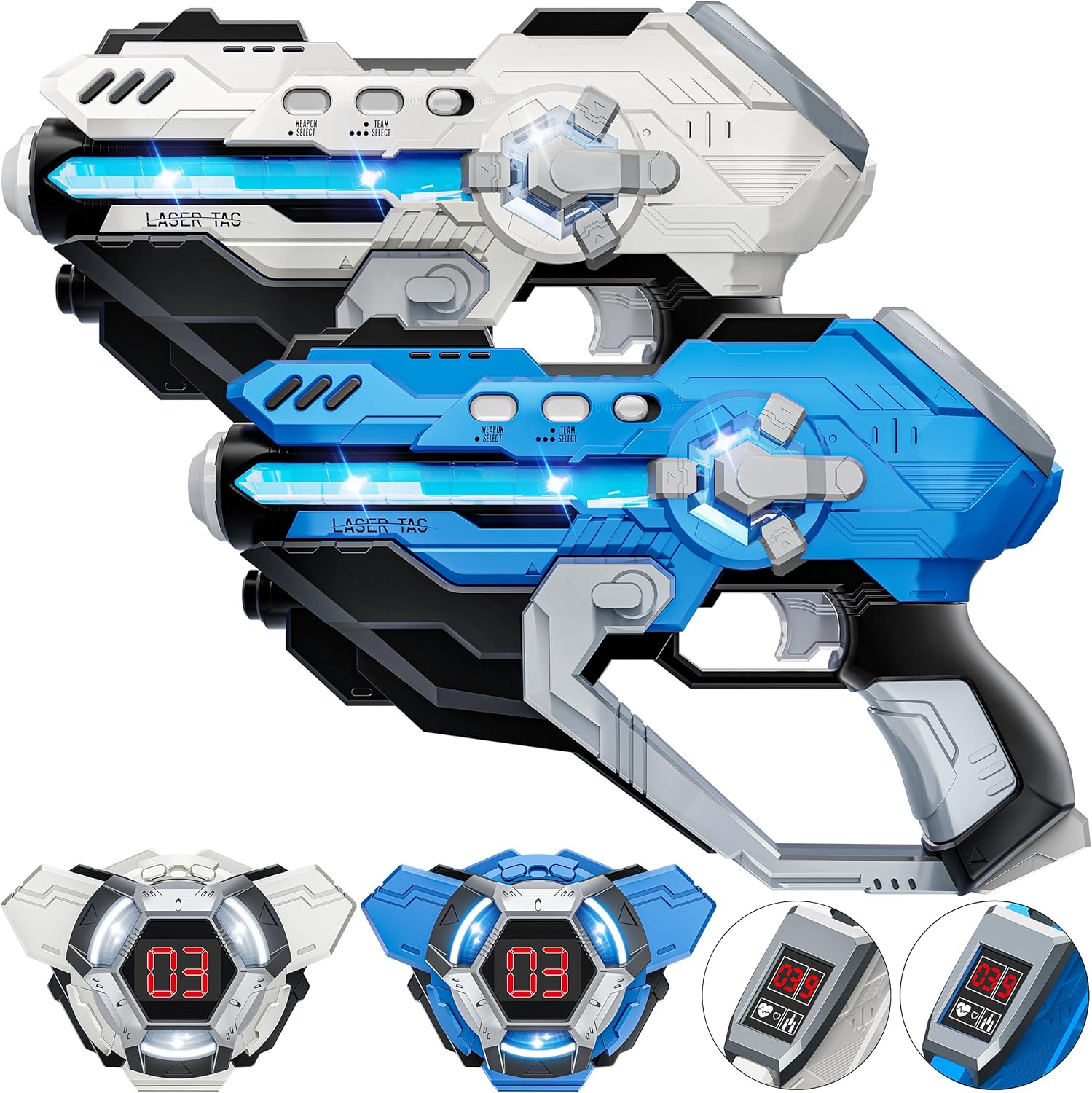 IJO Laser Tag Guns Set, Special Laser Tag with Digital LED Score Display, Innova...