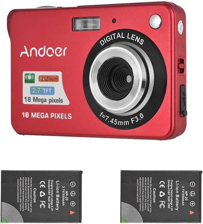 Andoer Digital Camera, Special Camera with 1pcs Rechargeable Batteries, High-Qua...